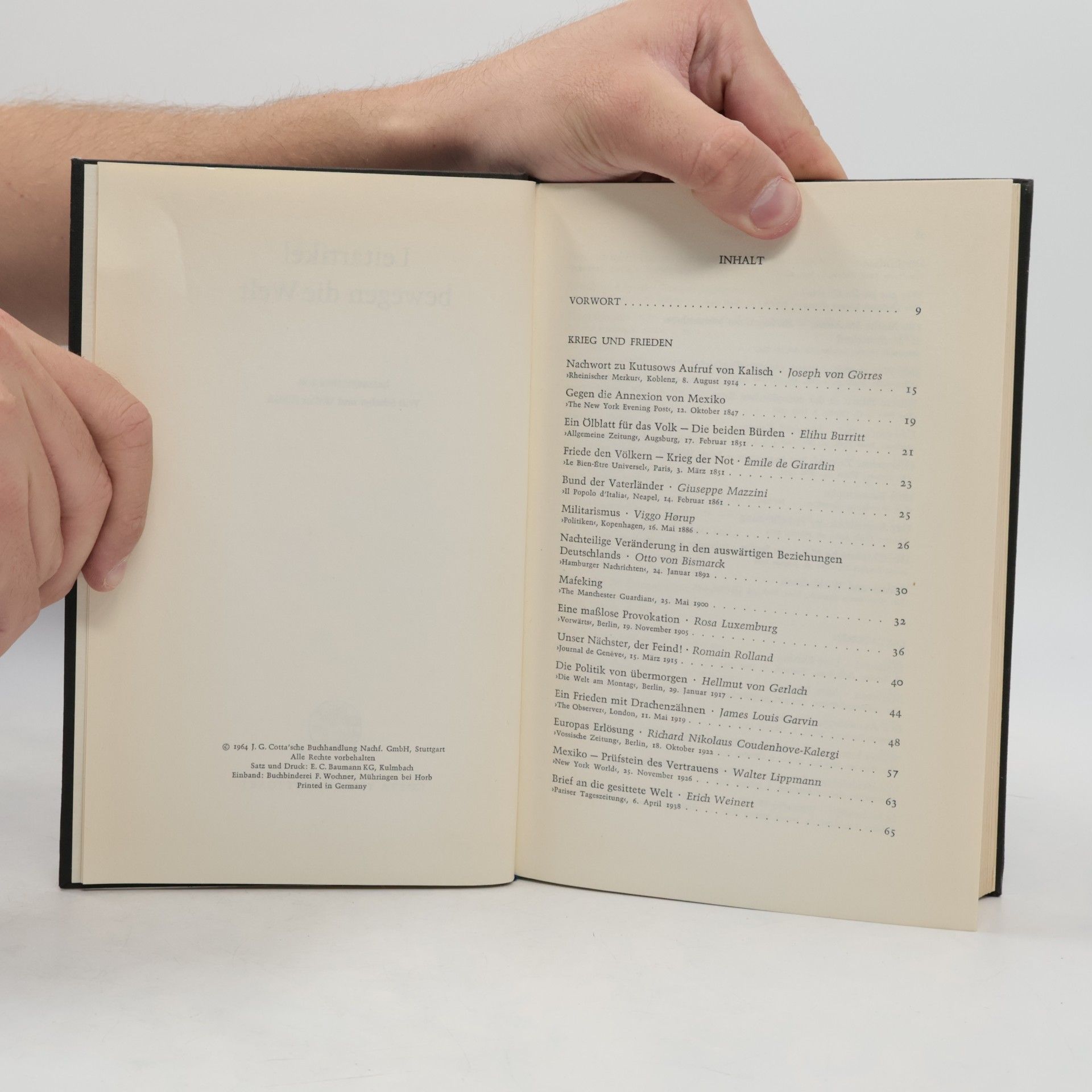 Will Schaber Leitartikel bewegen die Welt