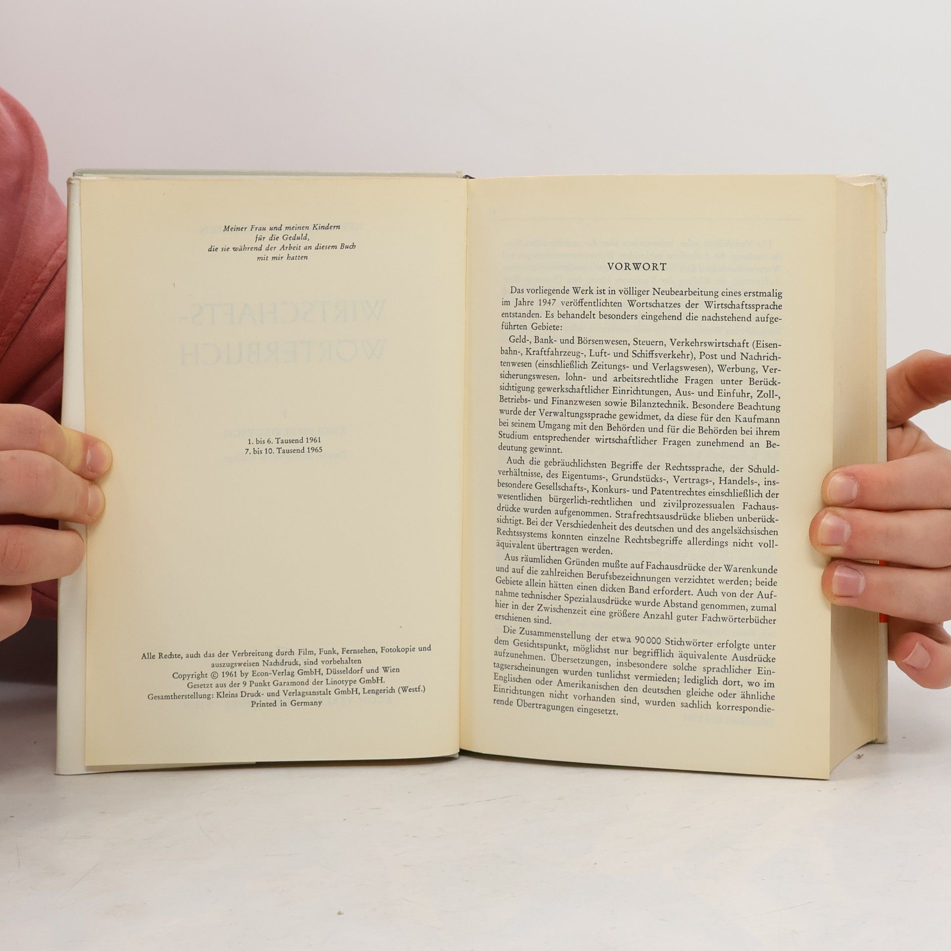 V. Eichborn Wirtschaftswörterbuch I.