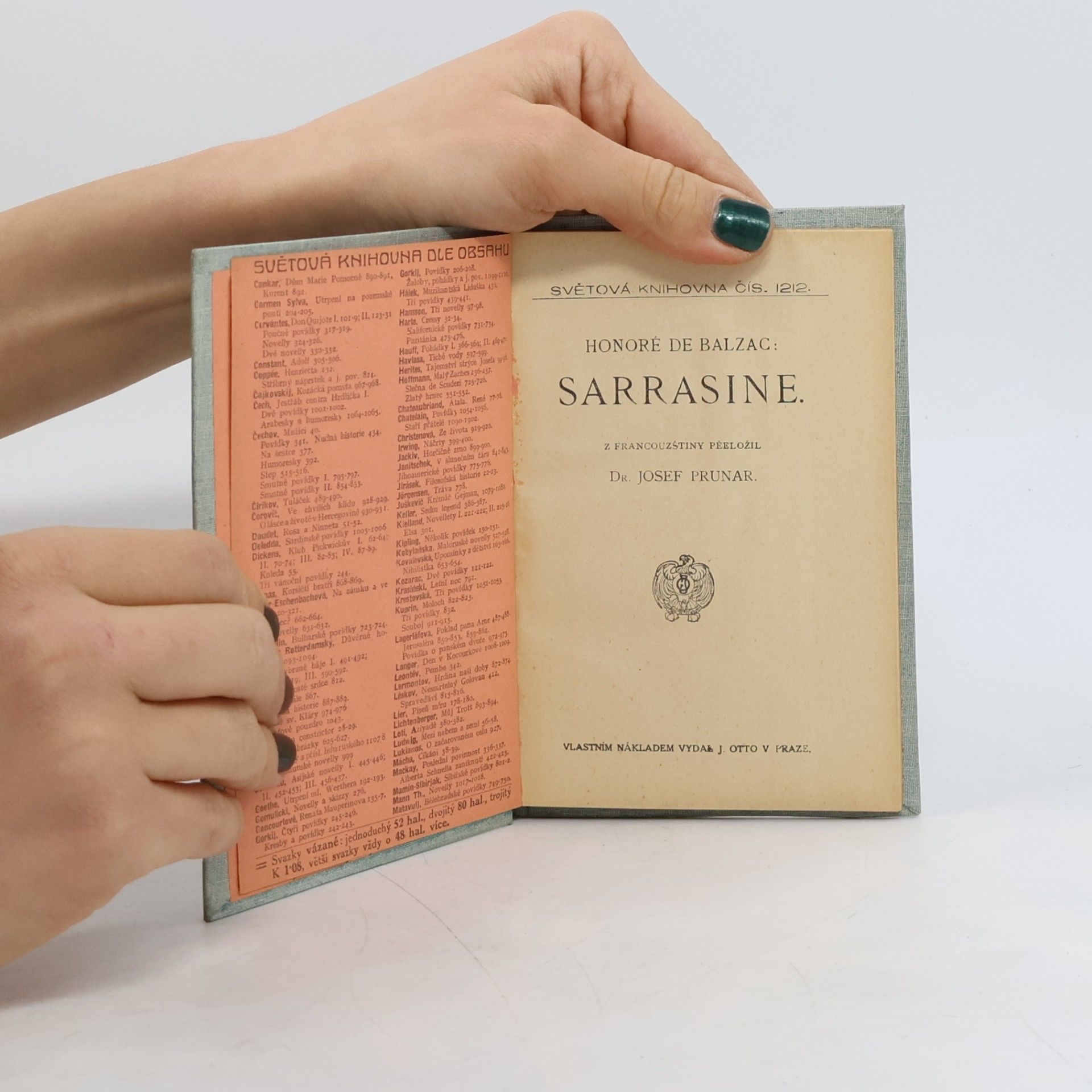 Honoré de Balzac Sarrasine