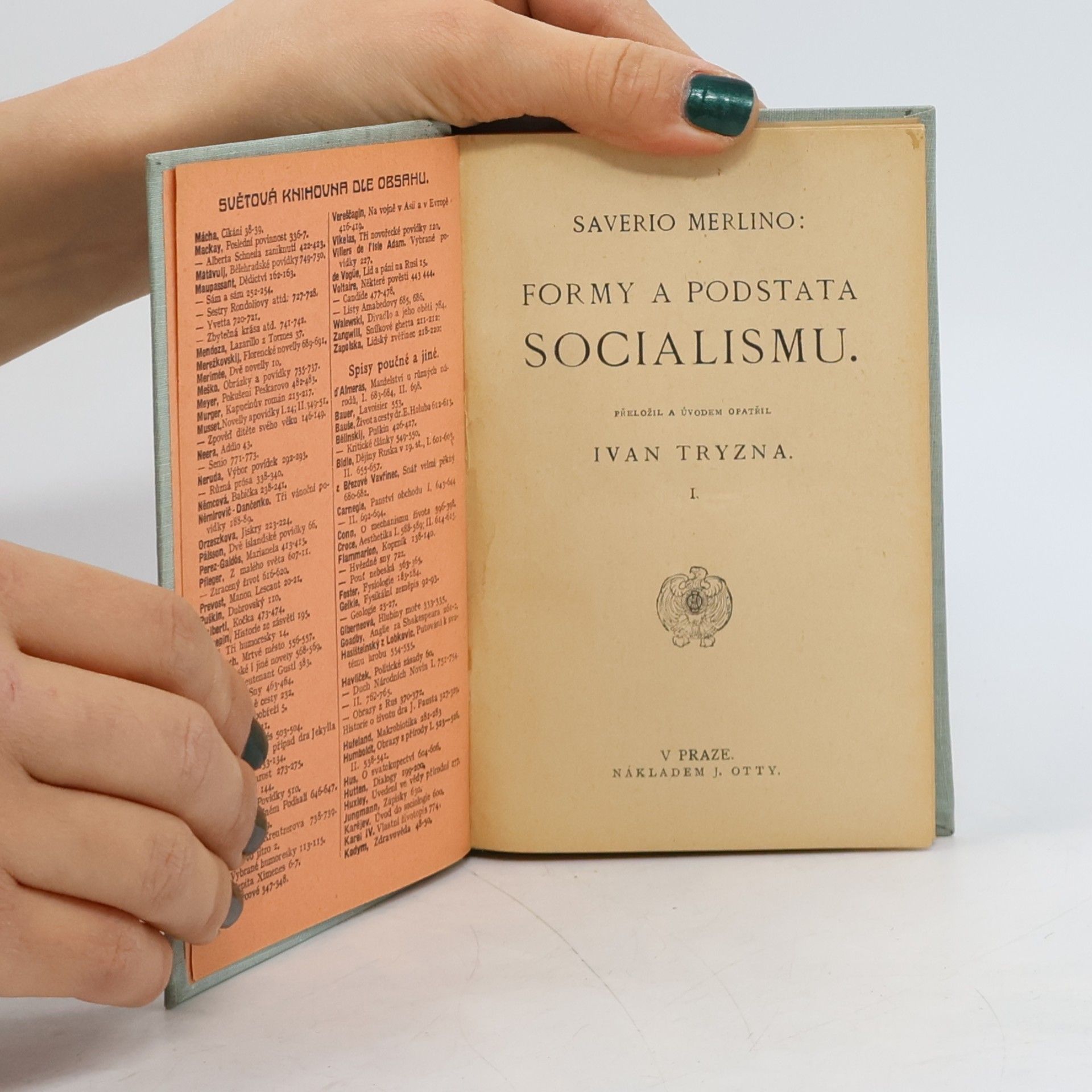 Saverio Merlino Formy a podstata socialismu I.