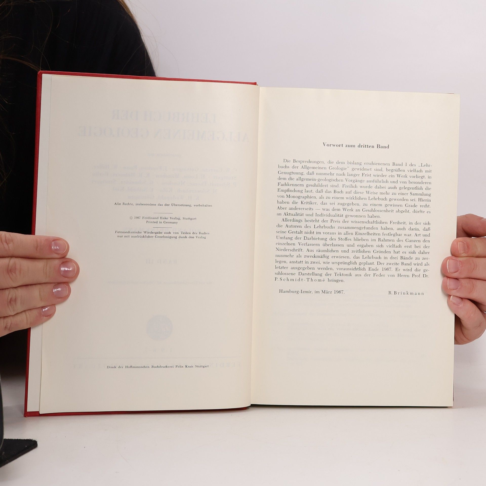 P. Schmidt-Thomé Lehrbuch der allgemeinen Geologie