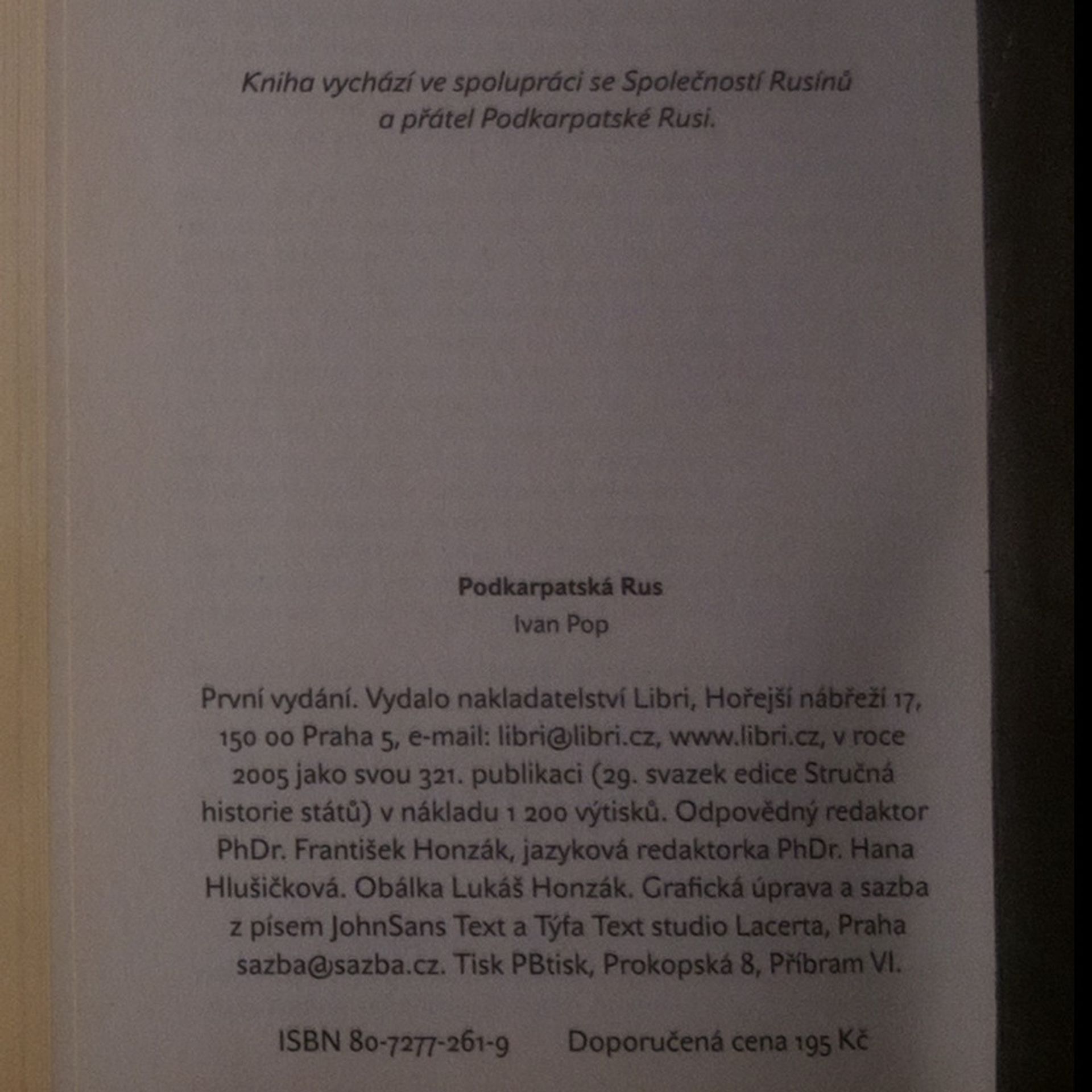 Ivan Pop Podkarpatská Rus