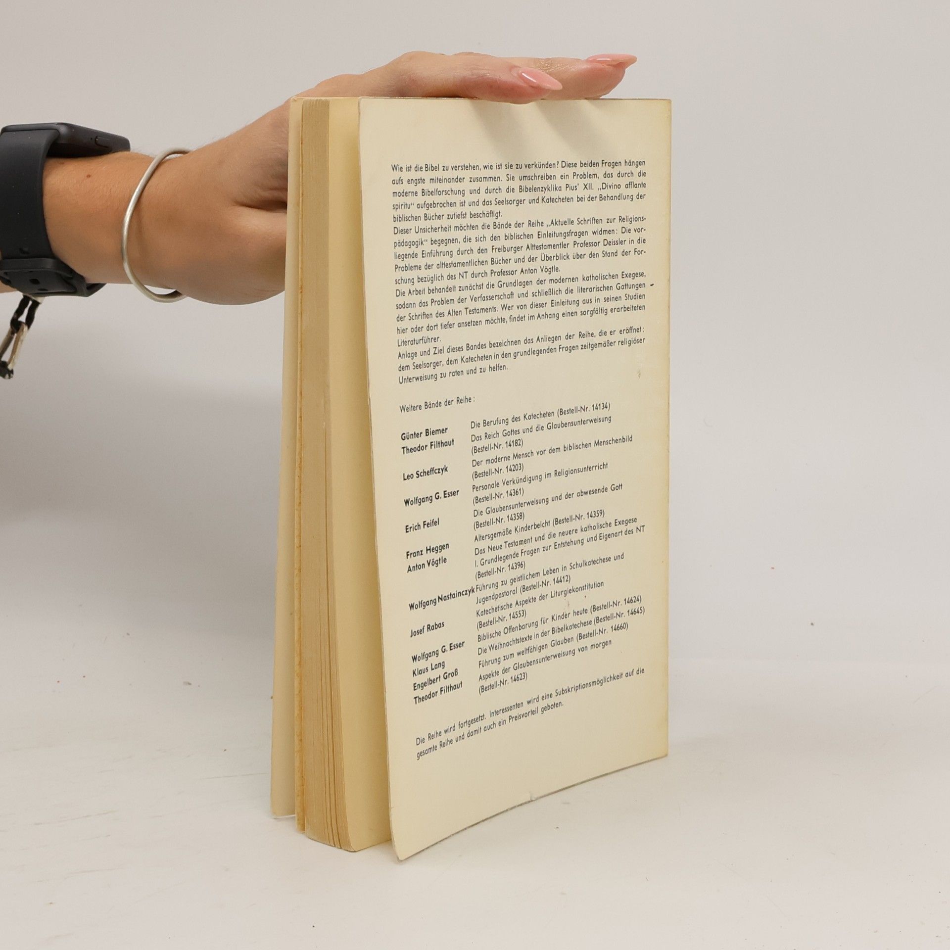 Alfons Deissler Das Alte Testament und die neuere katholische Exegese