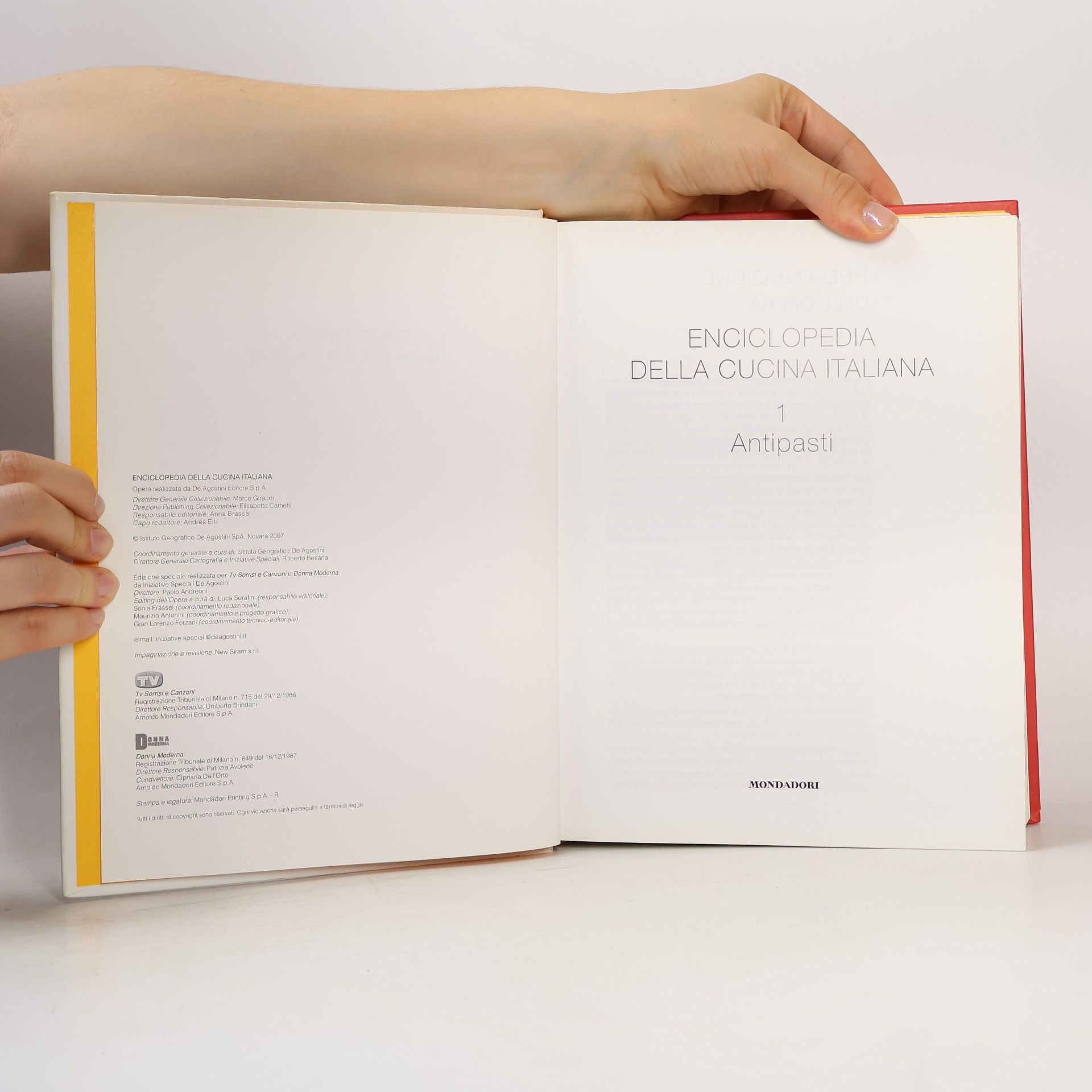 Arnoldo Mondadori L'Enciclopedia della Cucina Italiana. Antipasti 1