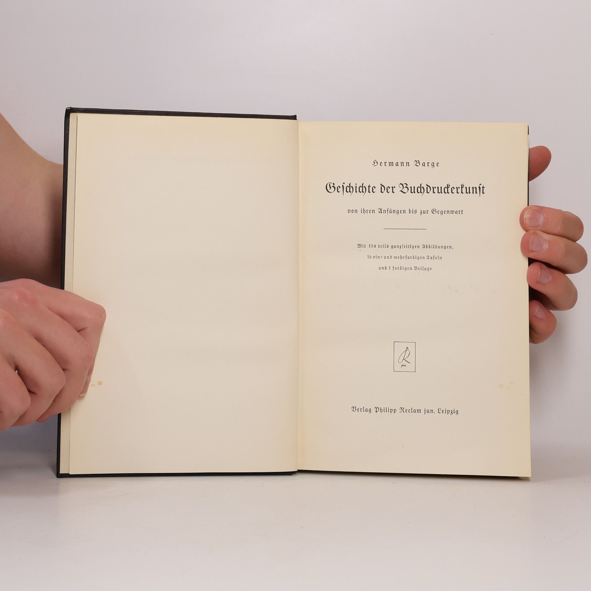 Hermann Barge Geschichte der Buchdrucker-Kunst
