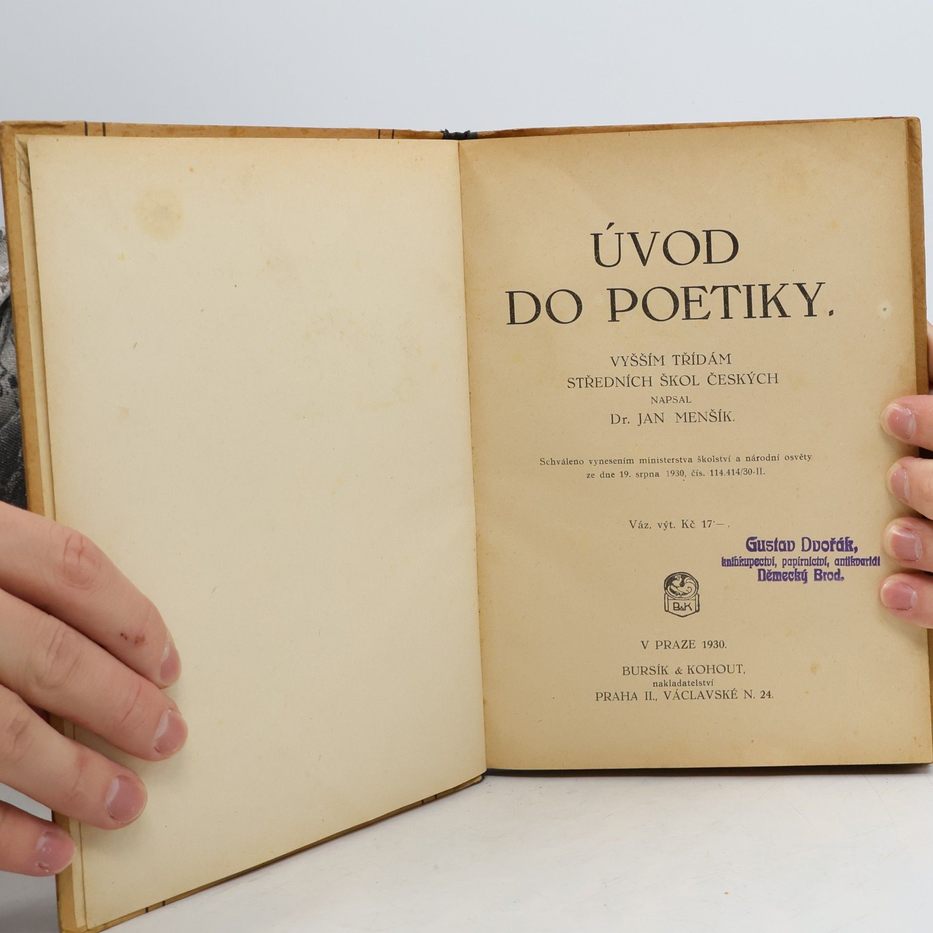 Jan Menšík Úvod do poetiky