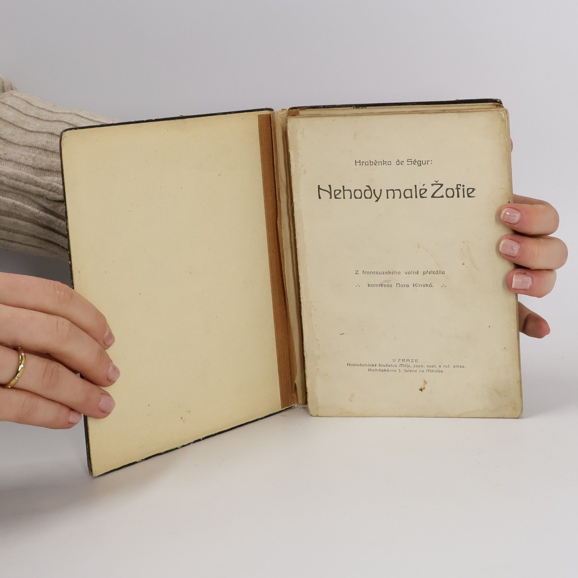 Sophie de Ségur Nehody malé žofie