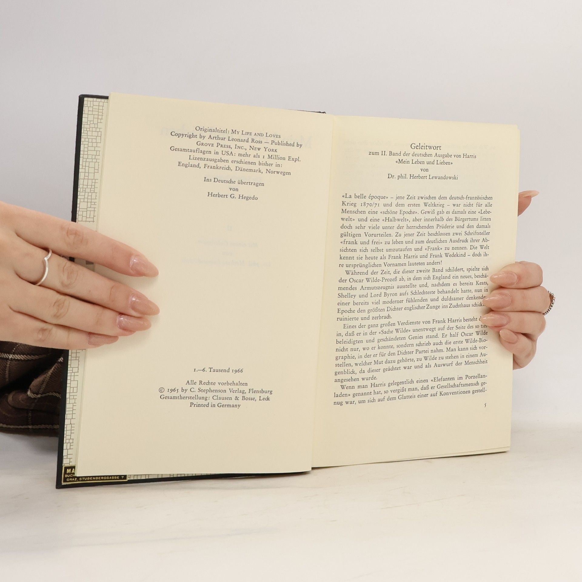 Frank Harris Mein Leben und Lieben 2