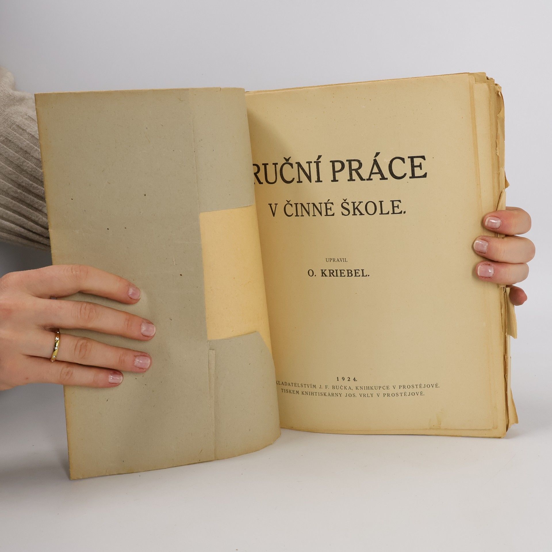 Otakar Kriebel Ruční práce v činné škole
