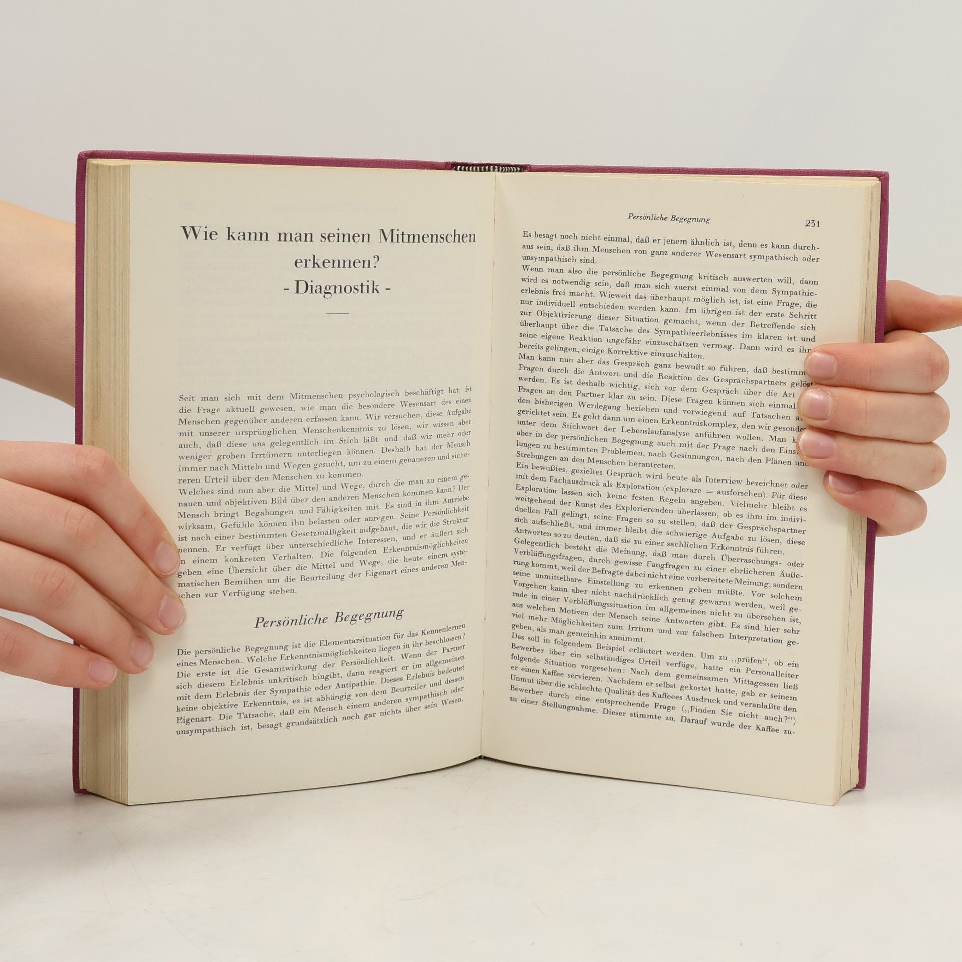 Heinz Dirks Psychologie