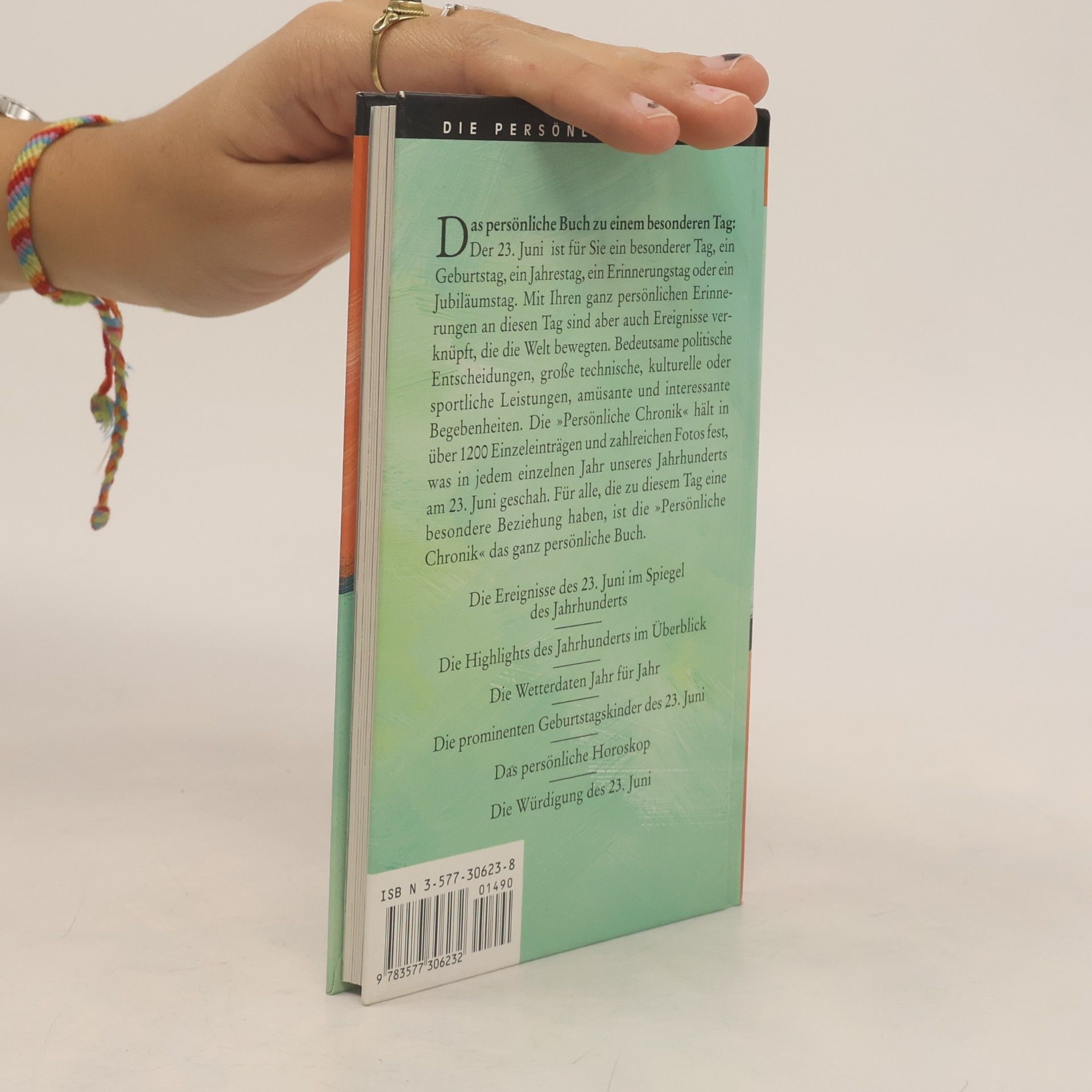 Die persönliche Chronik: Das Buch vom 23. Juni: Ein ganz besonderer Tag