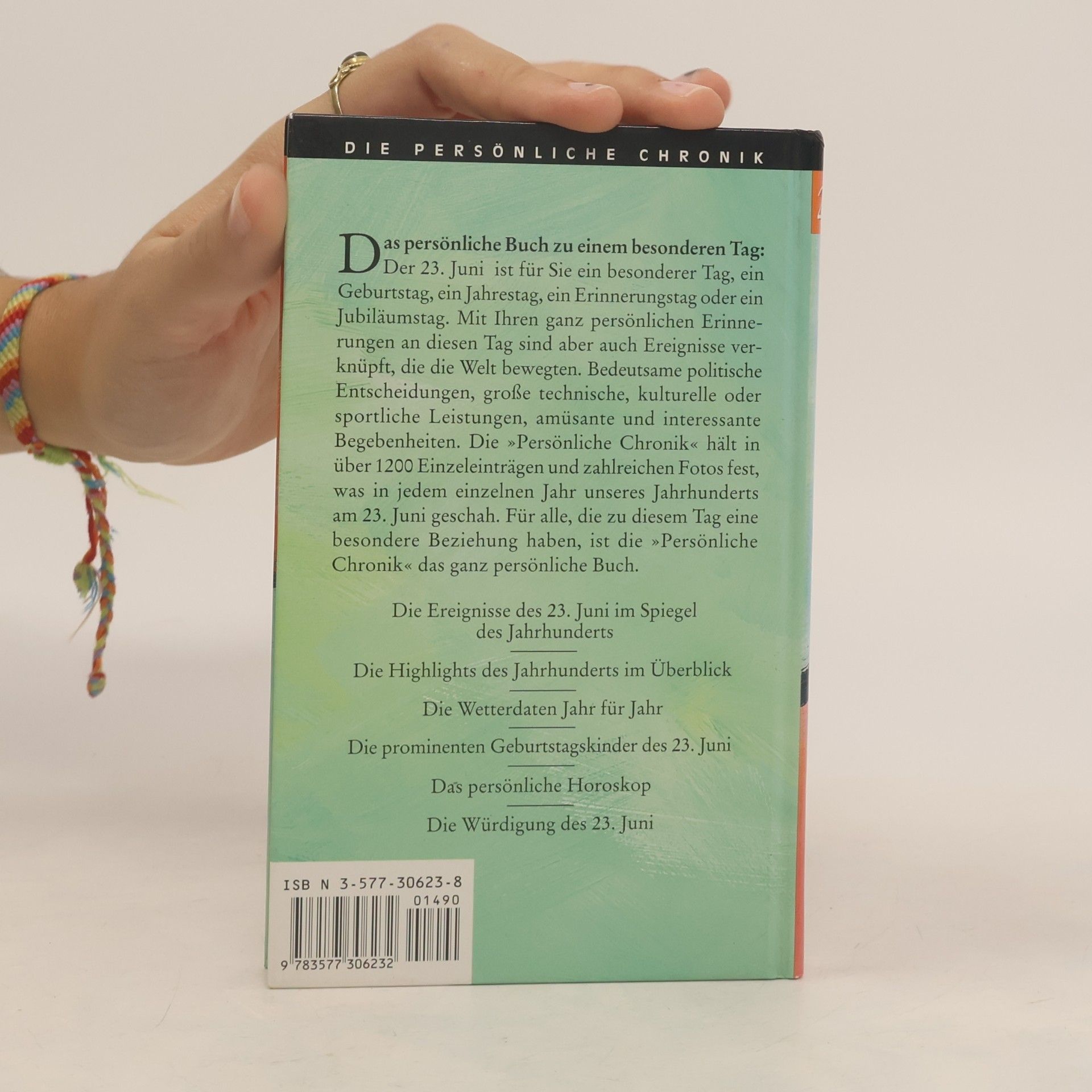 Die persönliche Chronik: Das Buch vom 23. Juni: Ein ganz besonderer Tag