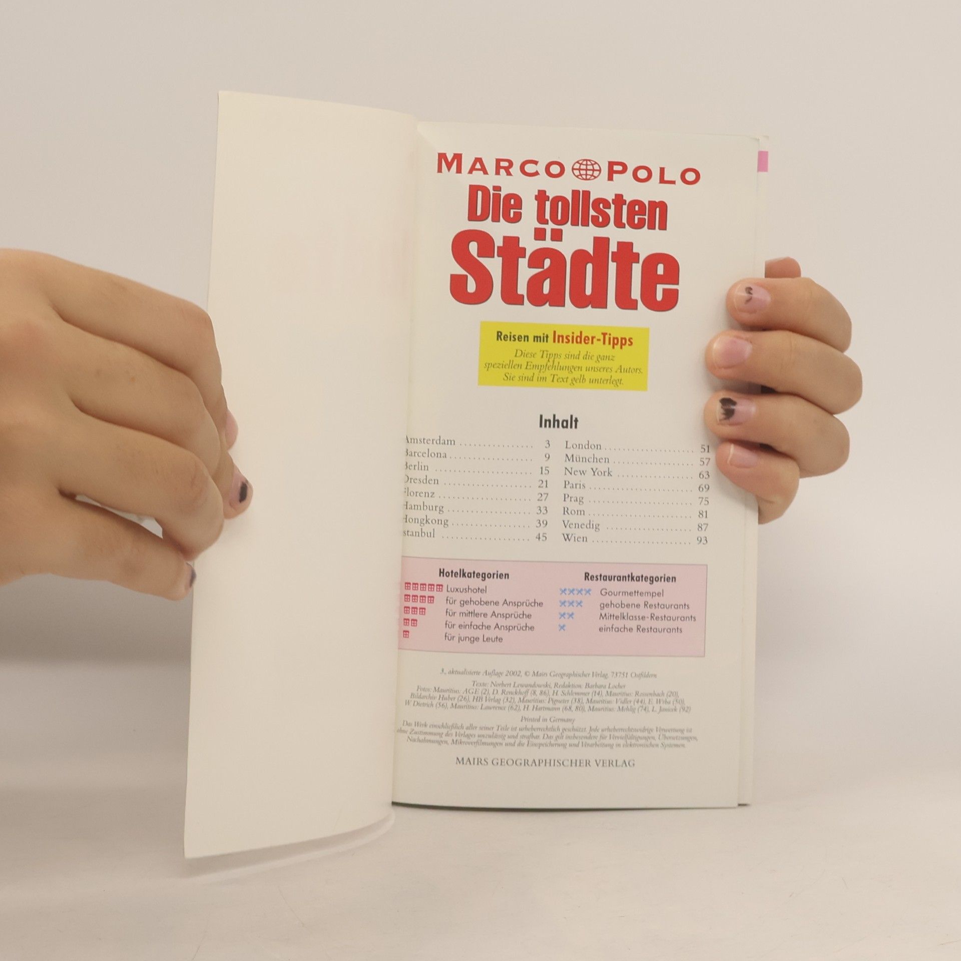 Autores varios Die tollsten Städte