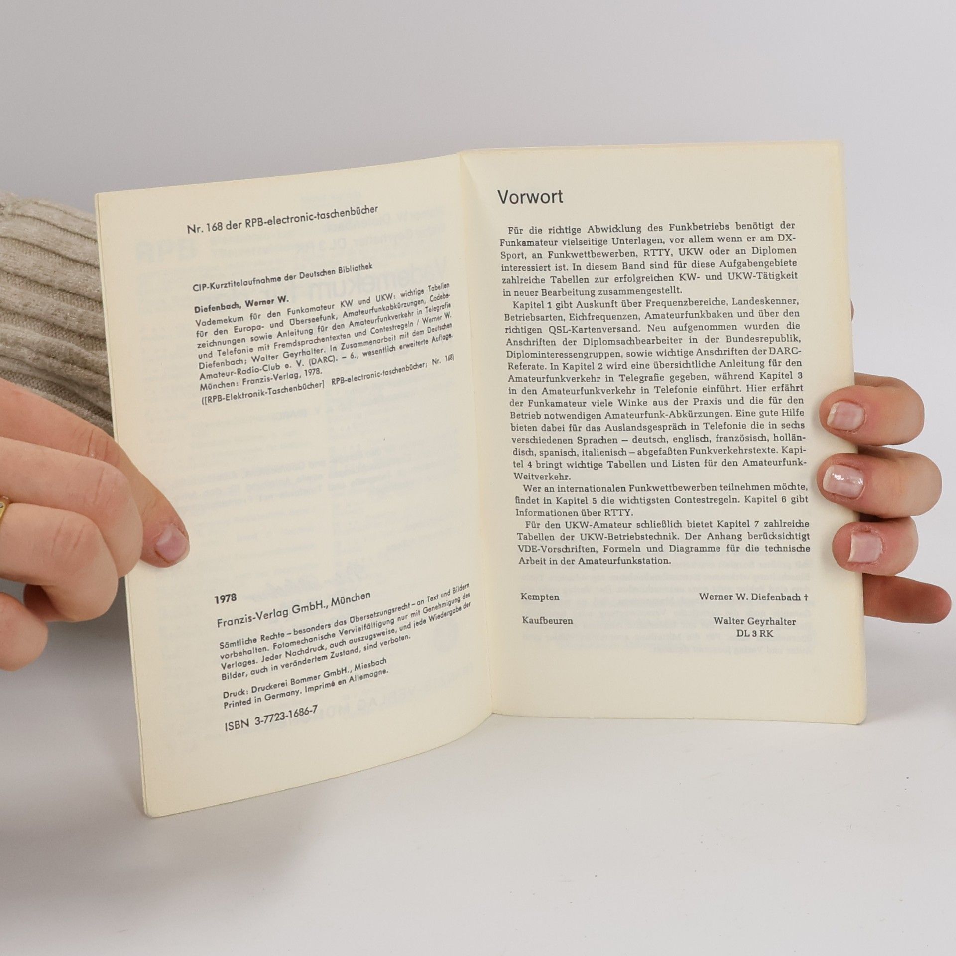 Werner W. Diefenbach Vademekum für den Funkamateur 168