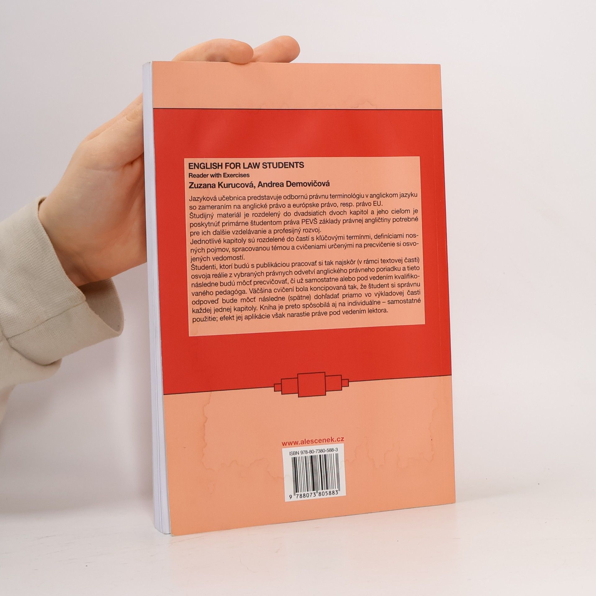 Zuzana Kurucová English for law students : reader with exercises