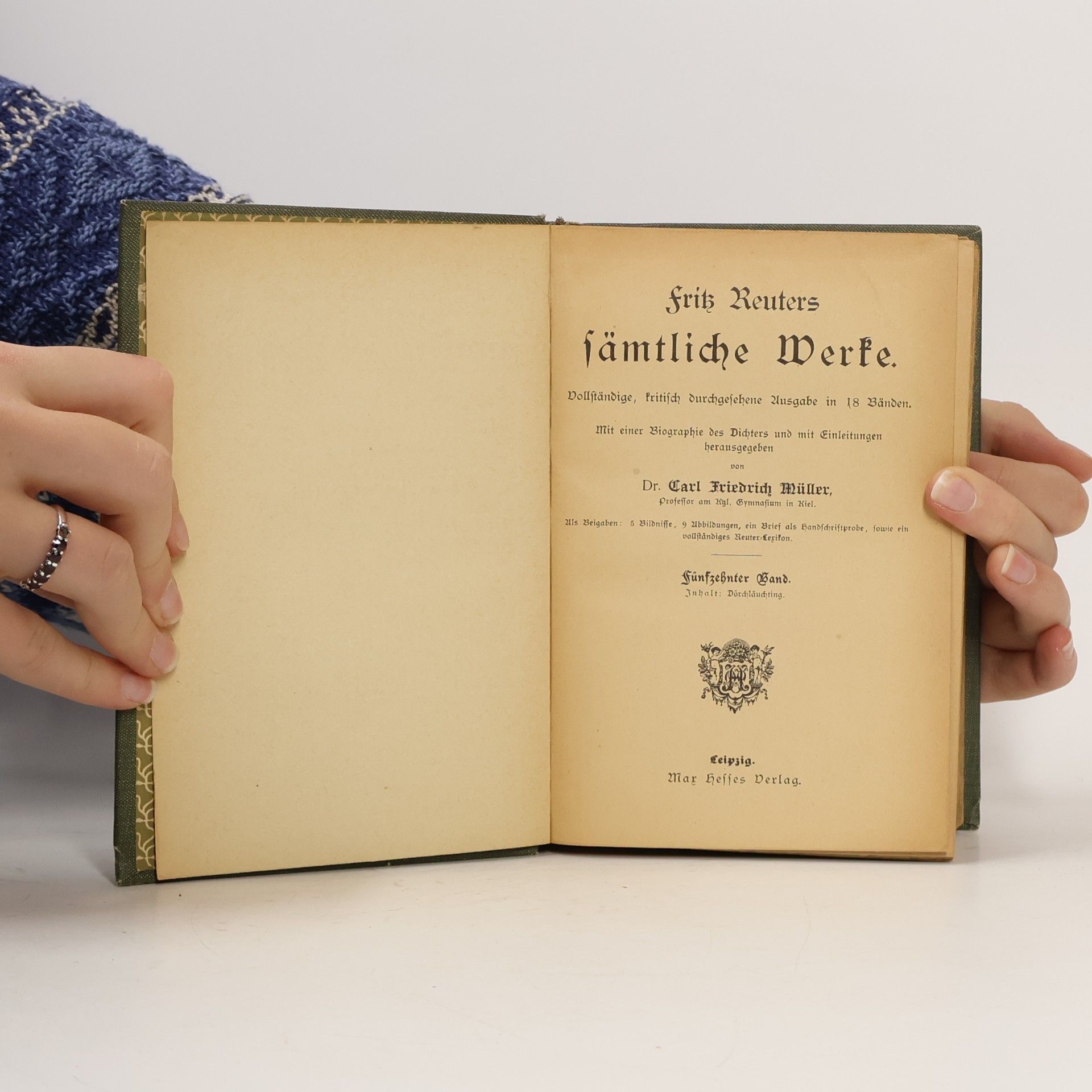 Fritz Reuter Sämtliche Werke 15-18