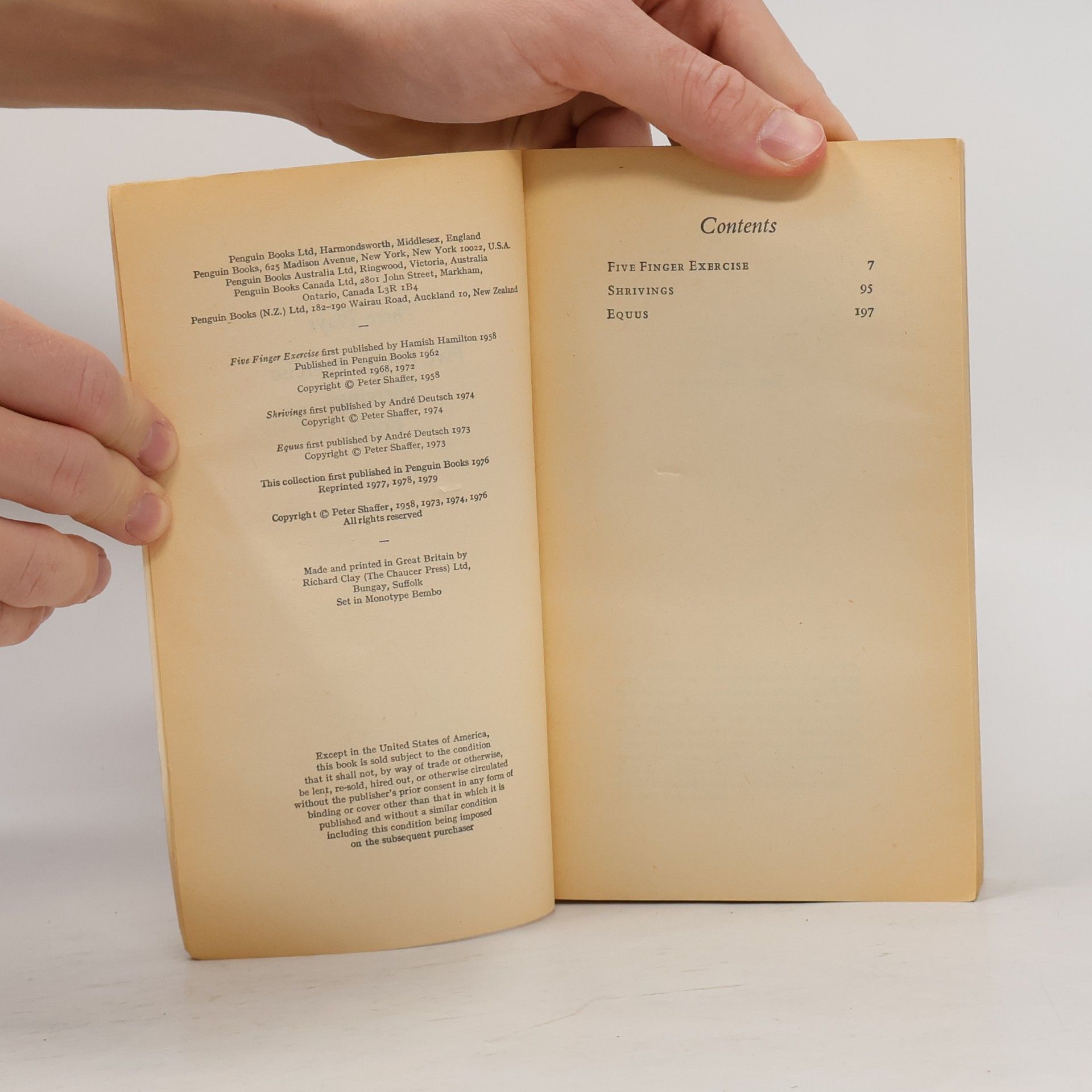 Peter Shaffer Three Plays