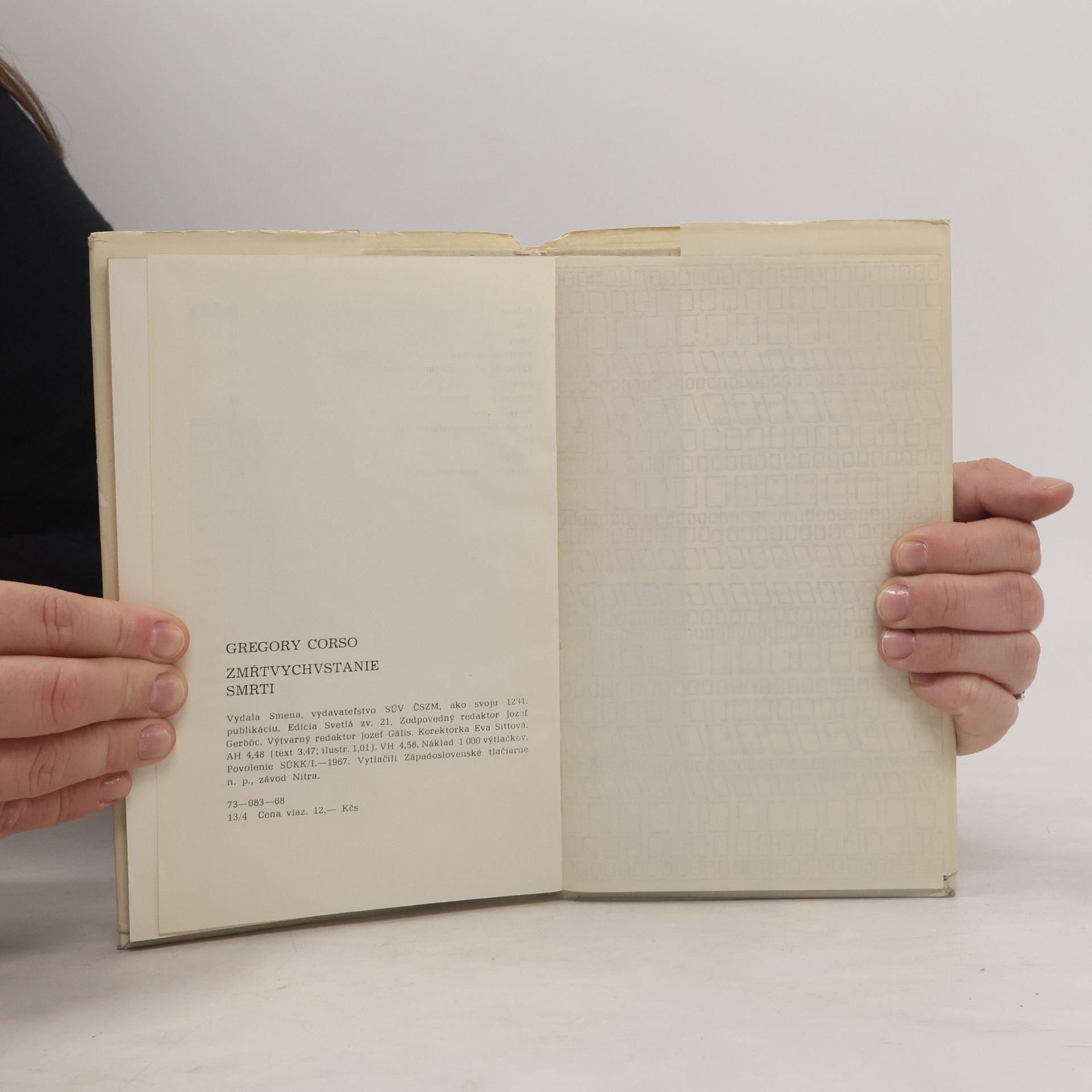 Gregory Corso Zmŕtvychvstanie smrti
