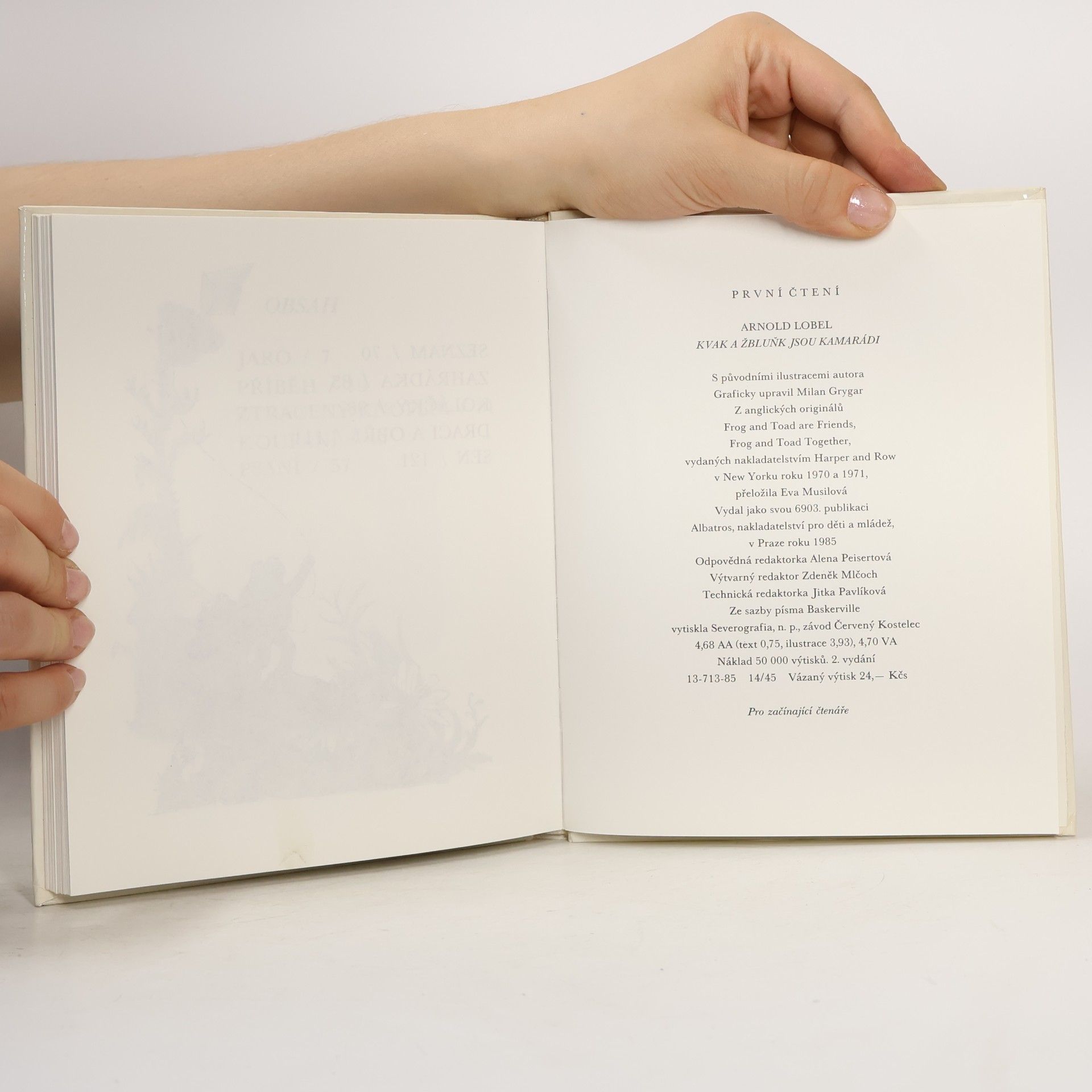 Arnold Lobel Kvak a Žbluňk jsou kamarádi