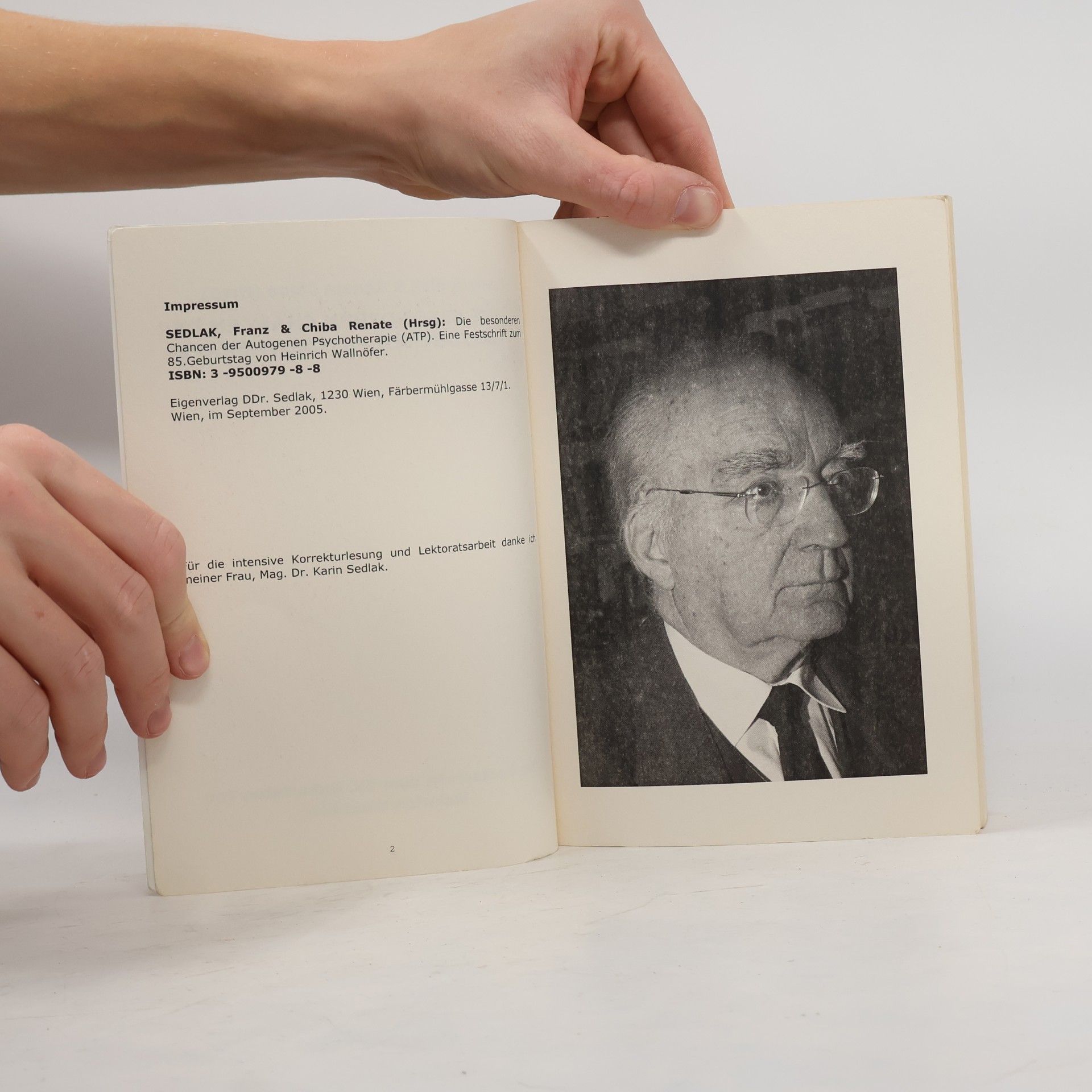 Franz Sedlak Die besonderen Chancen der autogenen Psychotherapie