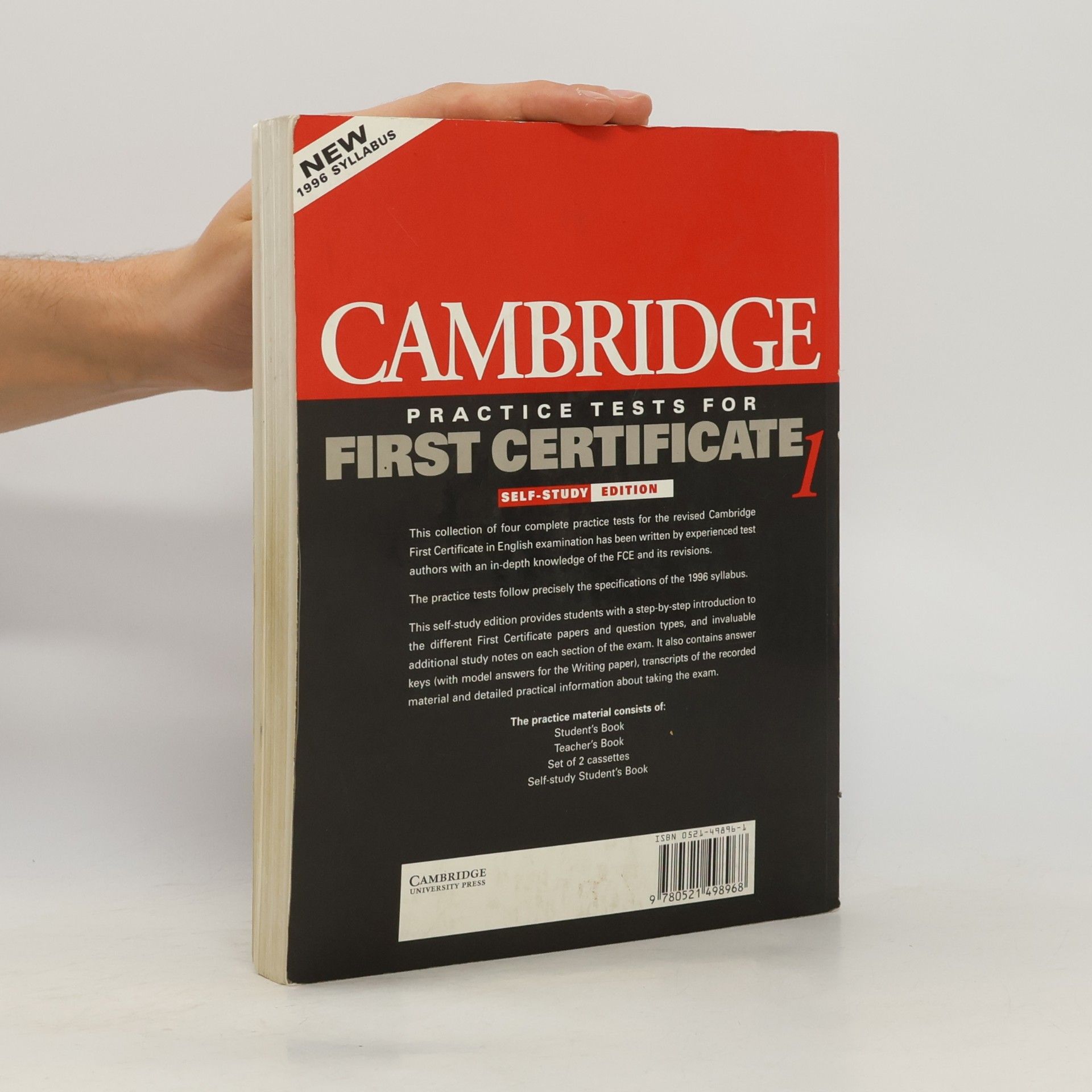Louise Hashemi Cambridge practice tests for first certificate. 1, Self-study edition