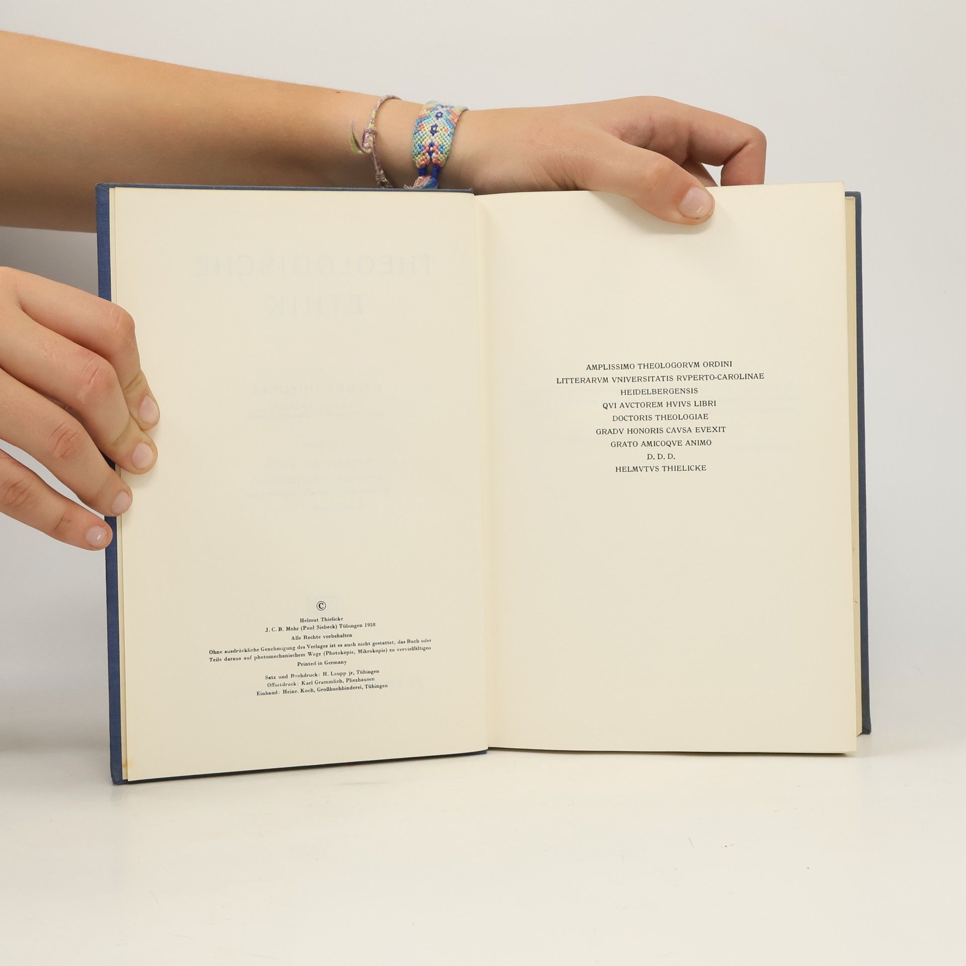 Helmut Thielicke Theologische Ethik I
