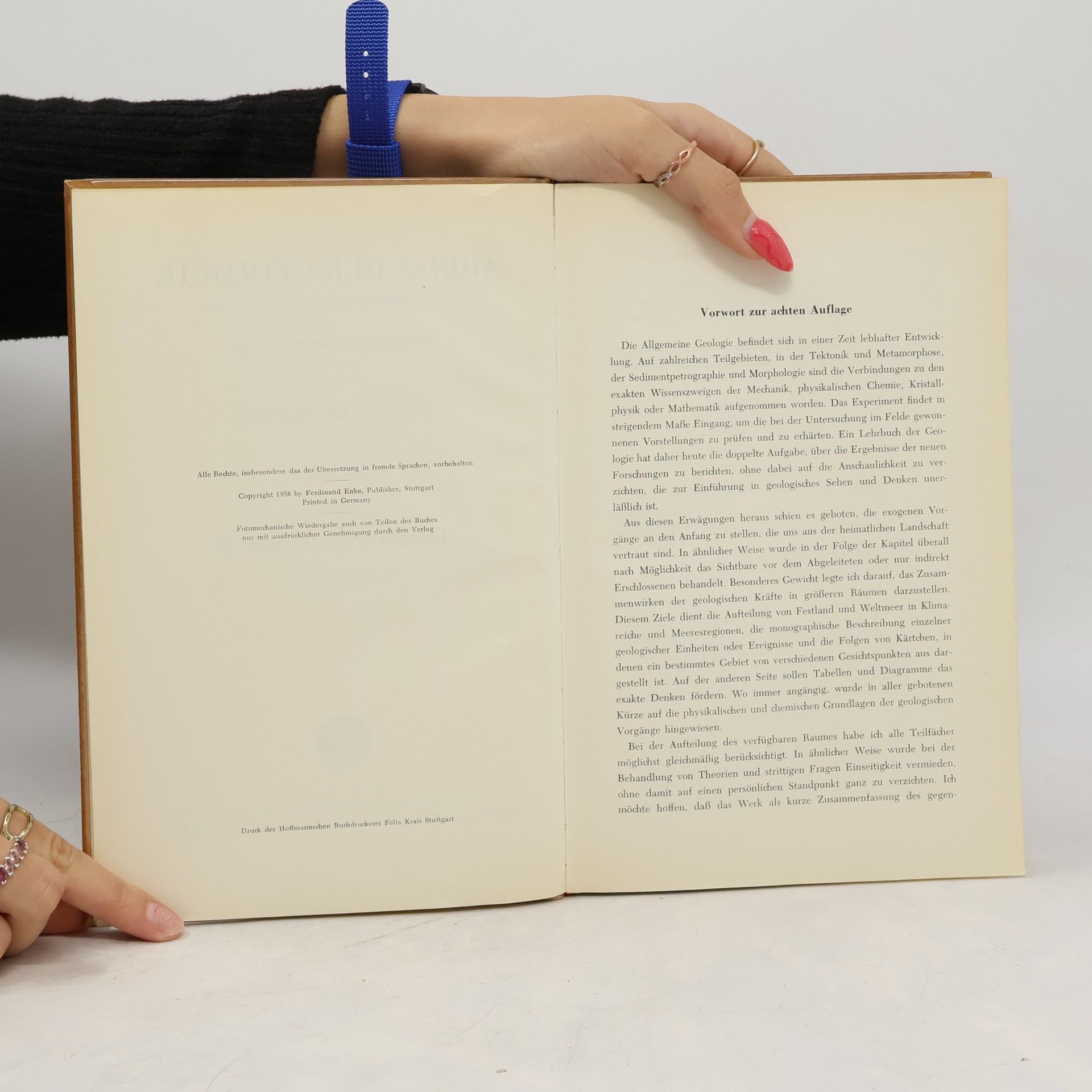 Roland Brinkmann Abriss der Geologie. Erster Band