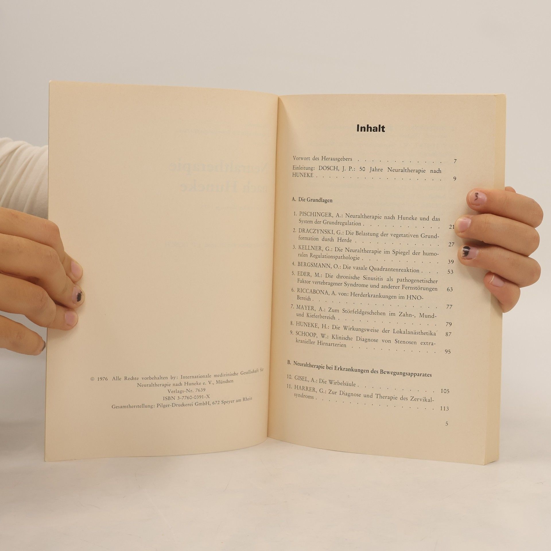 Peter Dosch Freudenstädter Vorträge 1975 - 3: Neuraltherapie nach Huneke