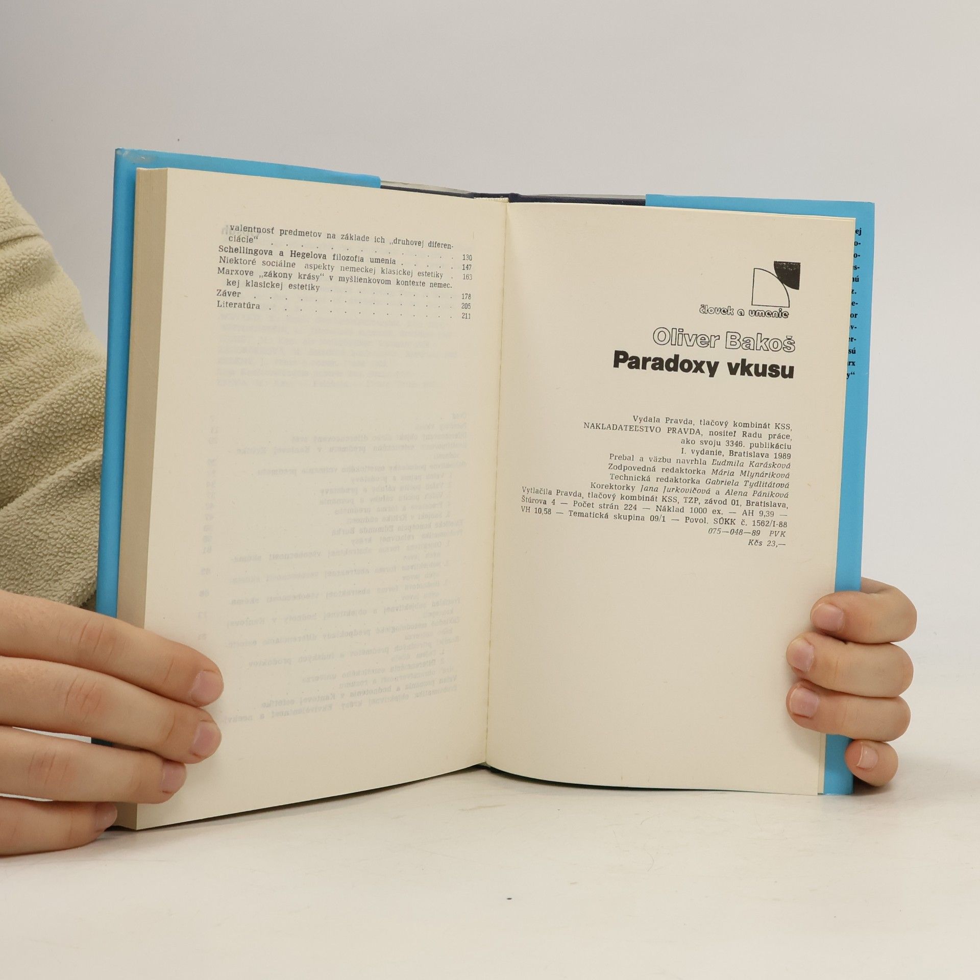 Oliver Bakoš Paradoxy vkusu