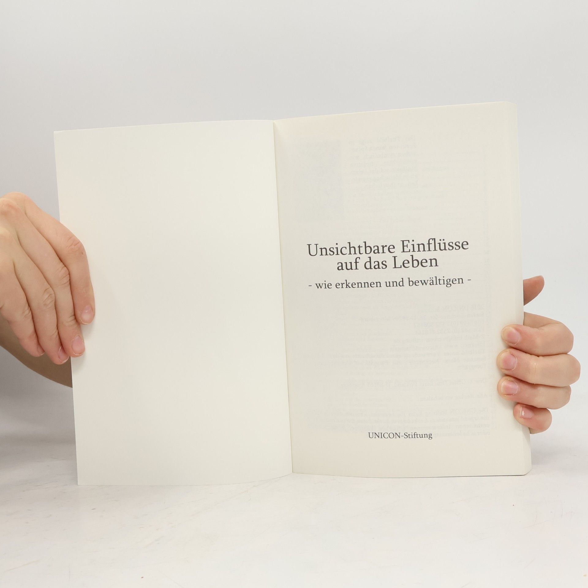 Autorenkollektiv Unsichtbare Einflüsse auf das Leben