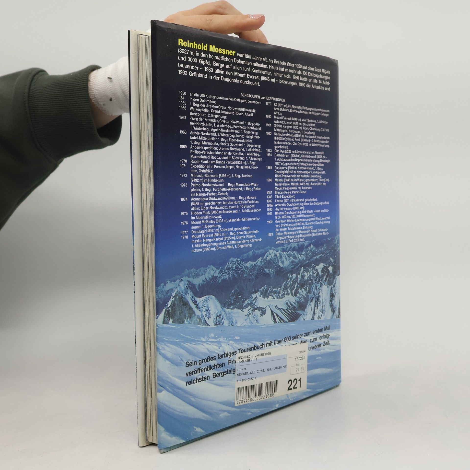 Reinhold Messner Alle meine Gipfel