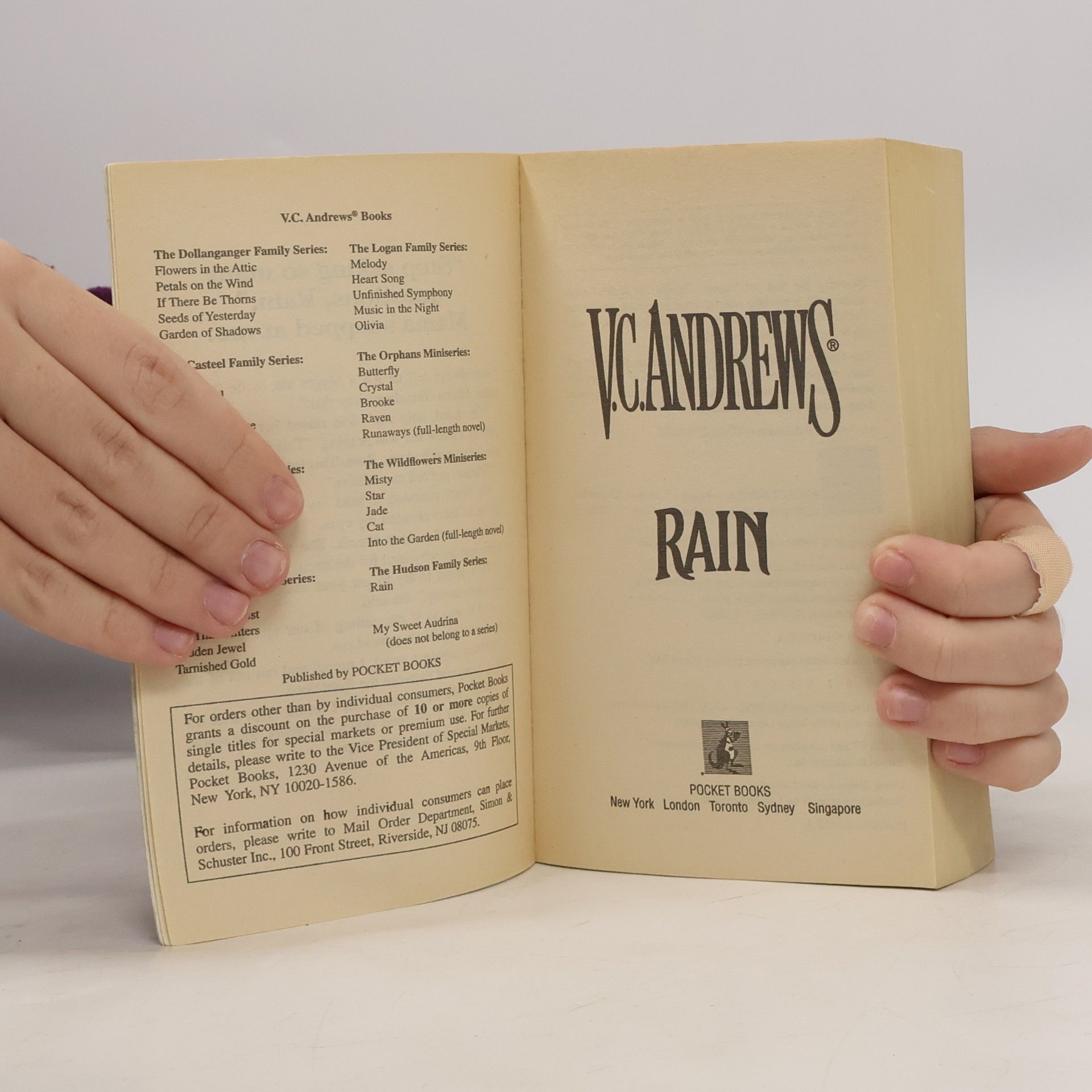 V. C. Andrews Hudson - 1: Rain