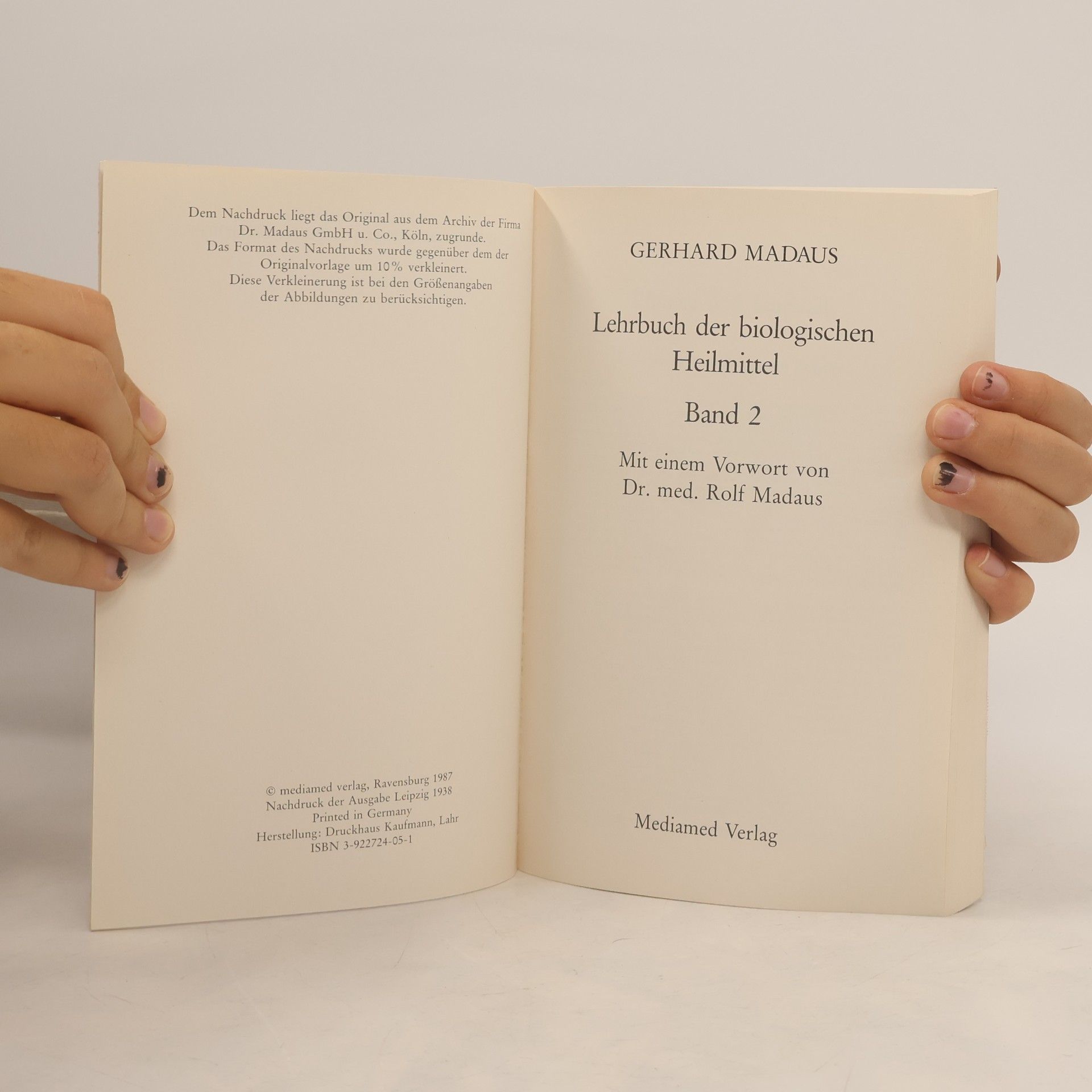 Gerhard Madaus Lehrbuch der biologischen Heilmittel 2