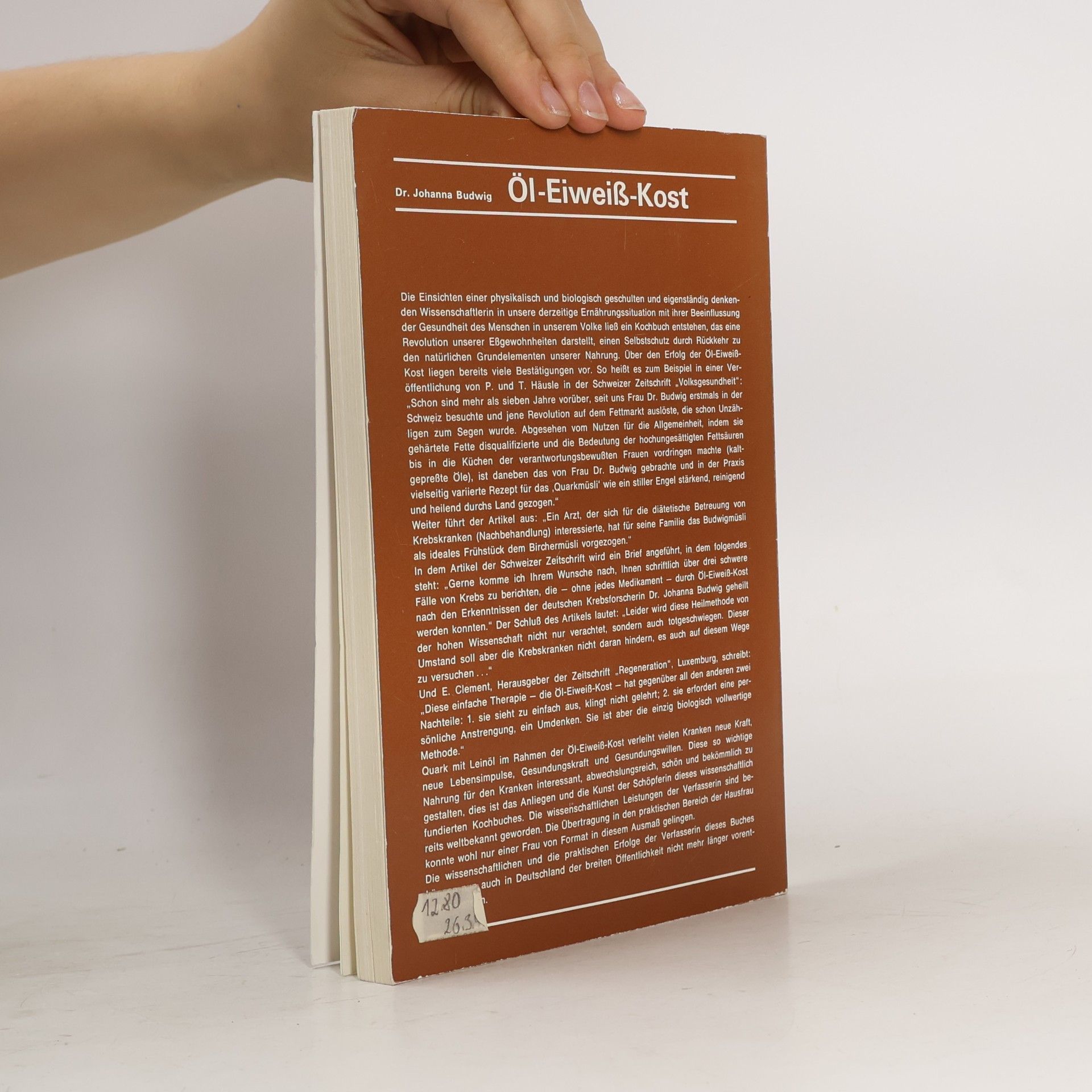 Johanna Budwig Öl-Eiweiß-Kost