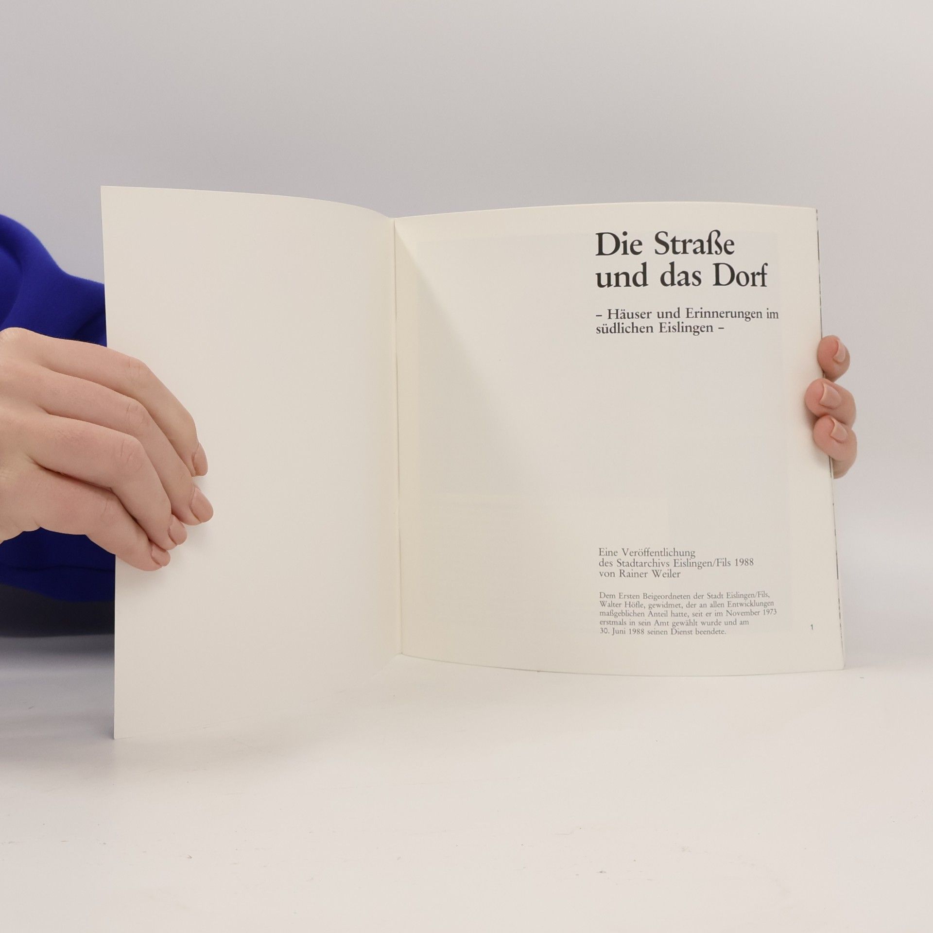 Rainer Weiler Die Straße und das Dorf