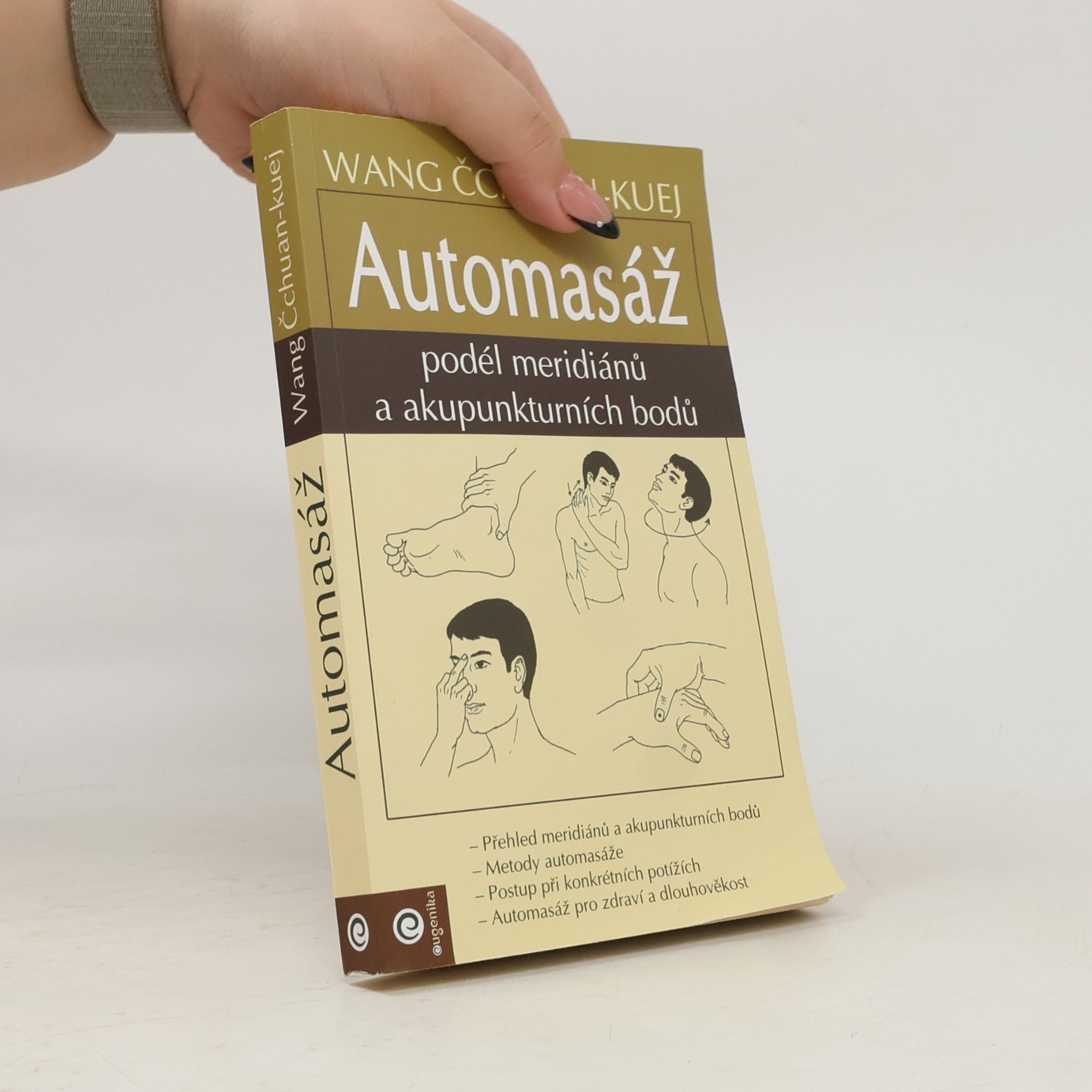 Automasáž podél meridiánů a akupunkturních bodů