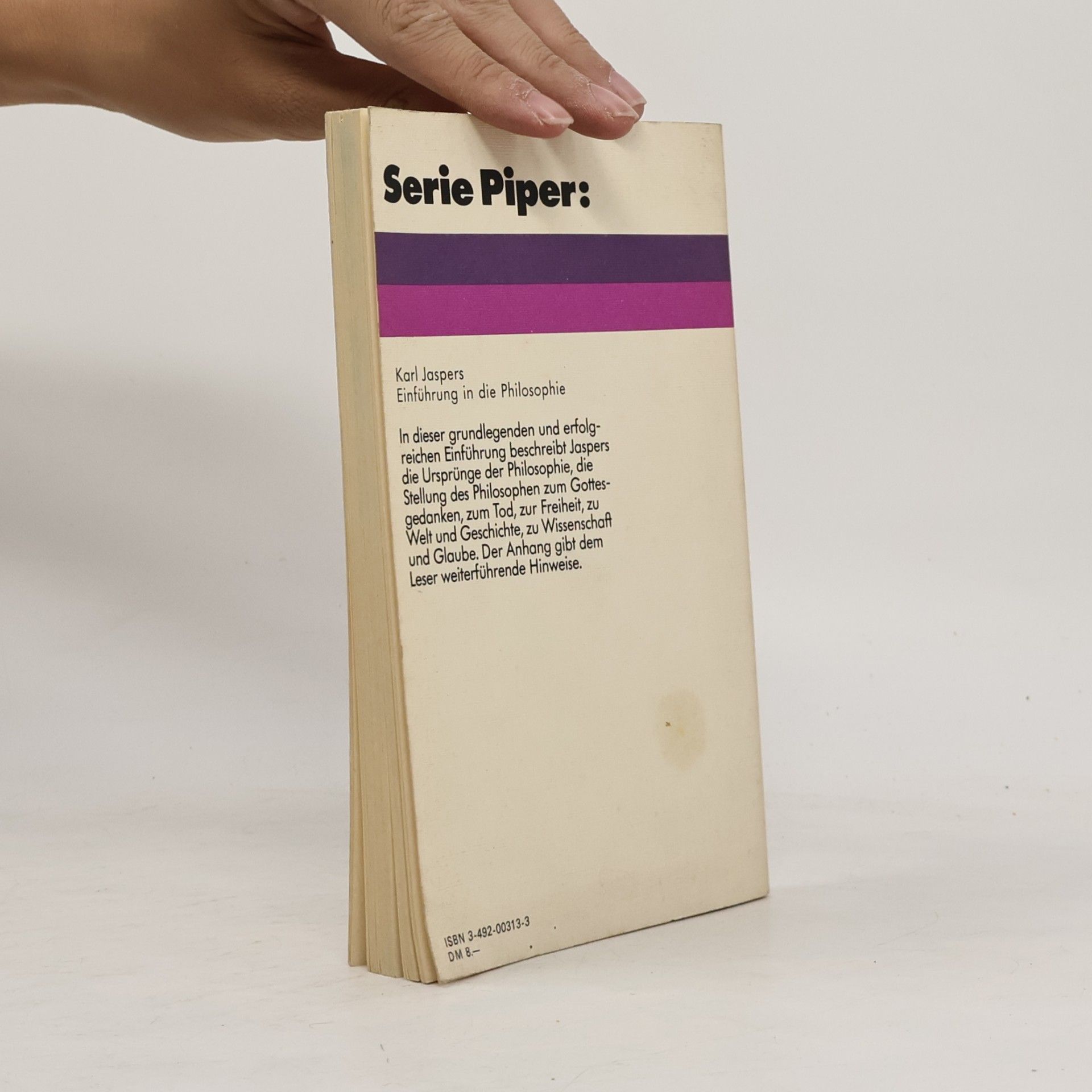 Karl Jaspers Einführung in d. Philosophie