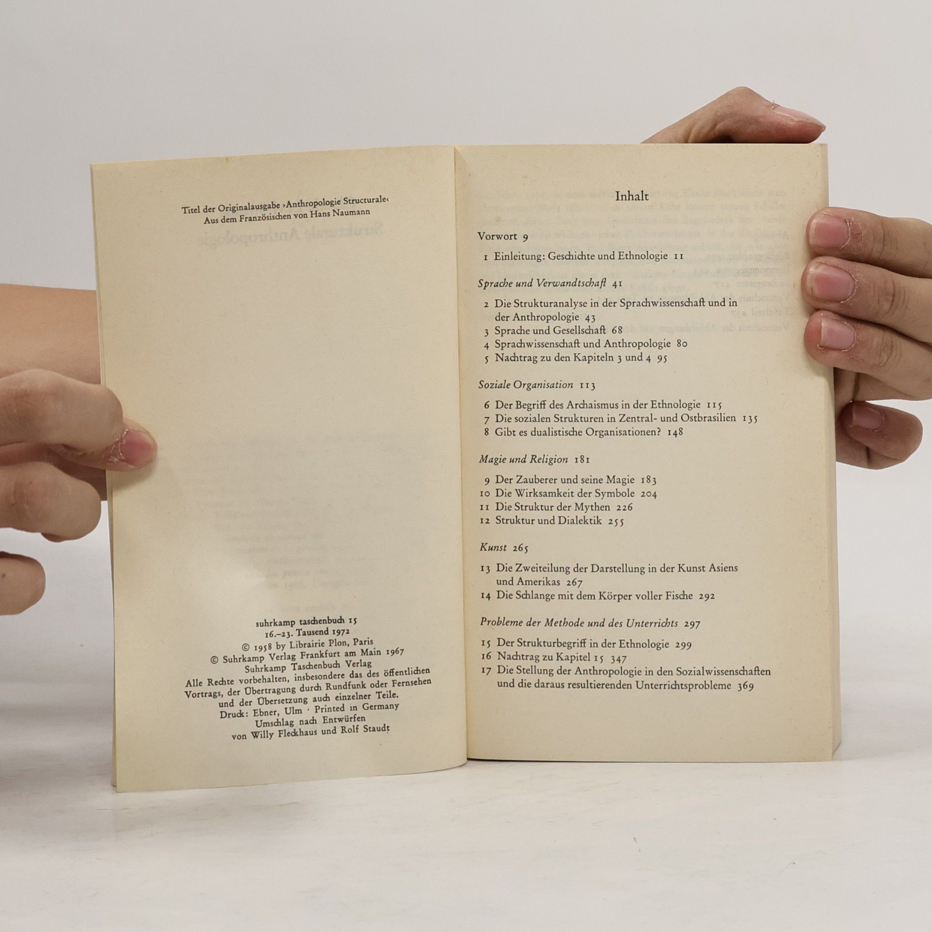 Claude Lévi-Strauss Strukturale Anthropologie