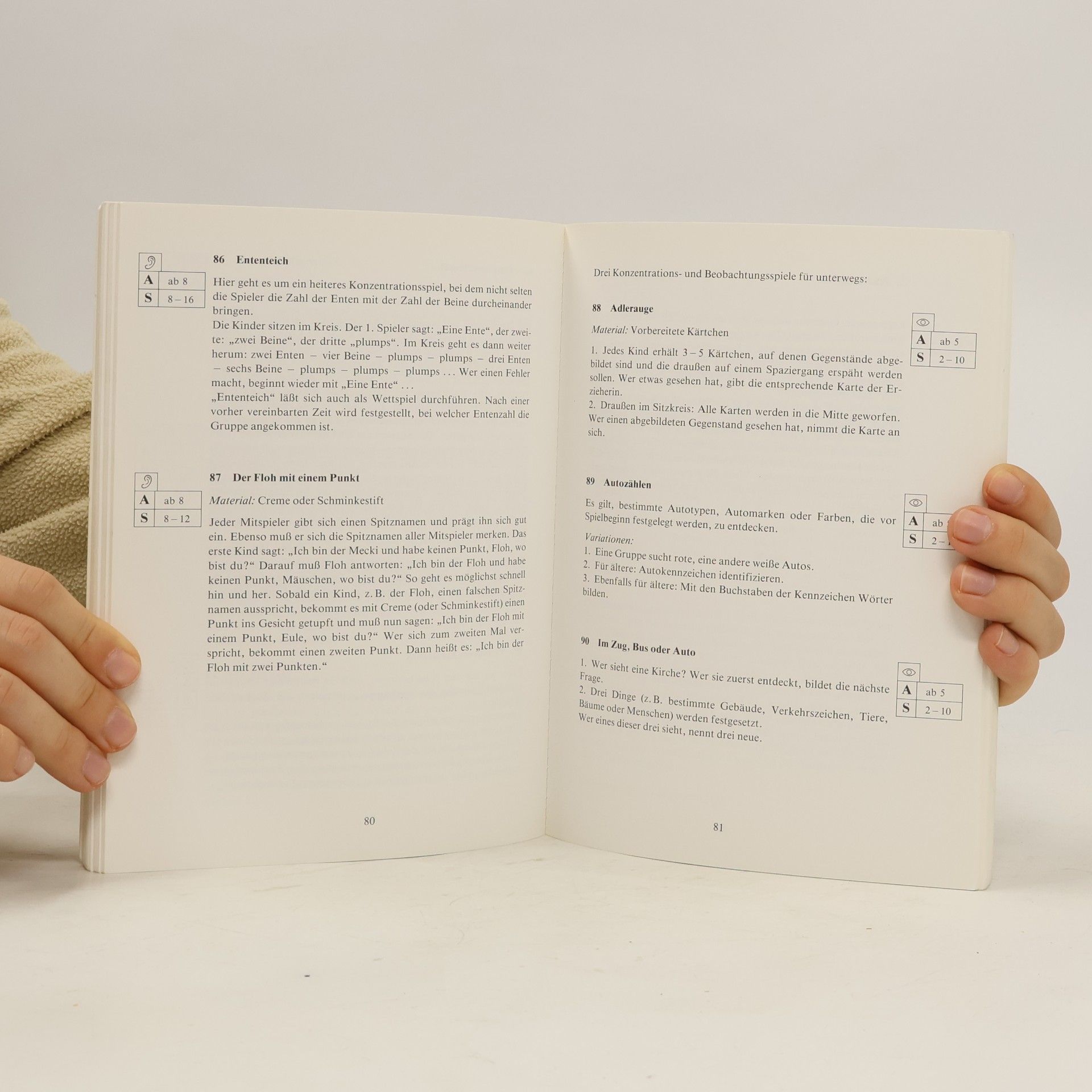 Peter Thiesen Konzentrationsspiele für Kindergarten und Hort