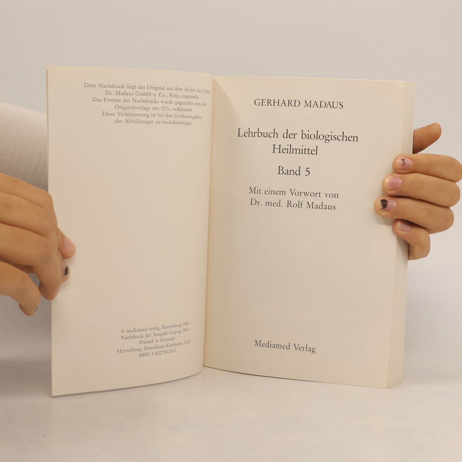 Gerhard Madaus Lehrbuch der Biologischen Heilmittel 5