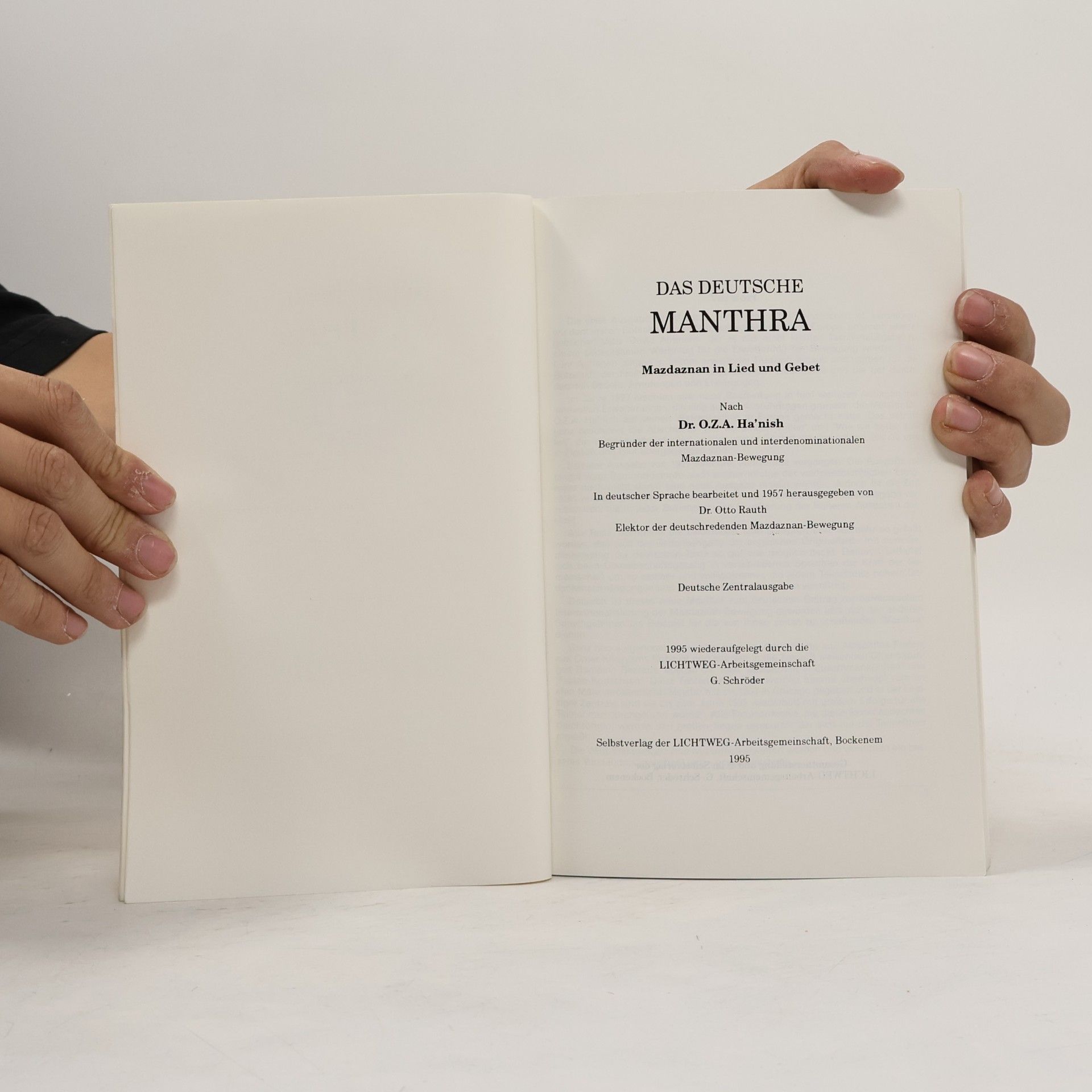 Otto Rauth Das deutsche Manthra