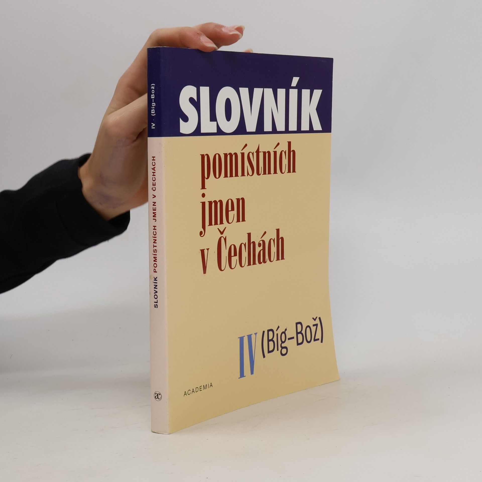 Slovník pomístních jmen v Čechách IV
