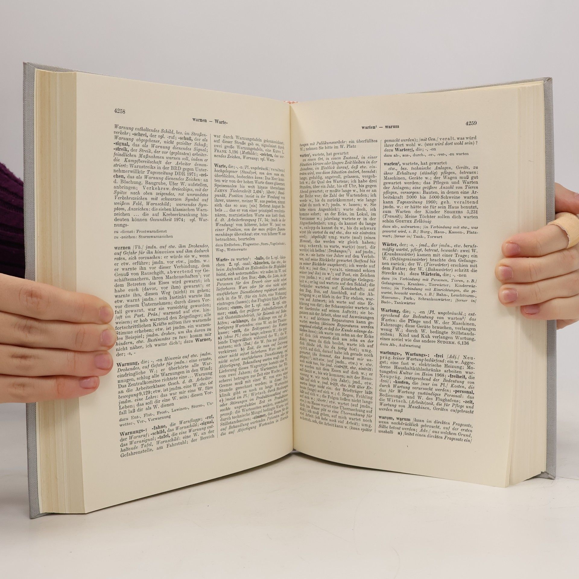 Collectif d'auteurs Wörterbuch der Deutschen Gegenwartssprache 6. Band väterlich-Zytologie