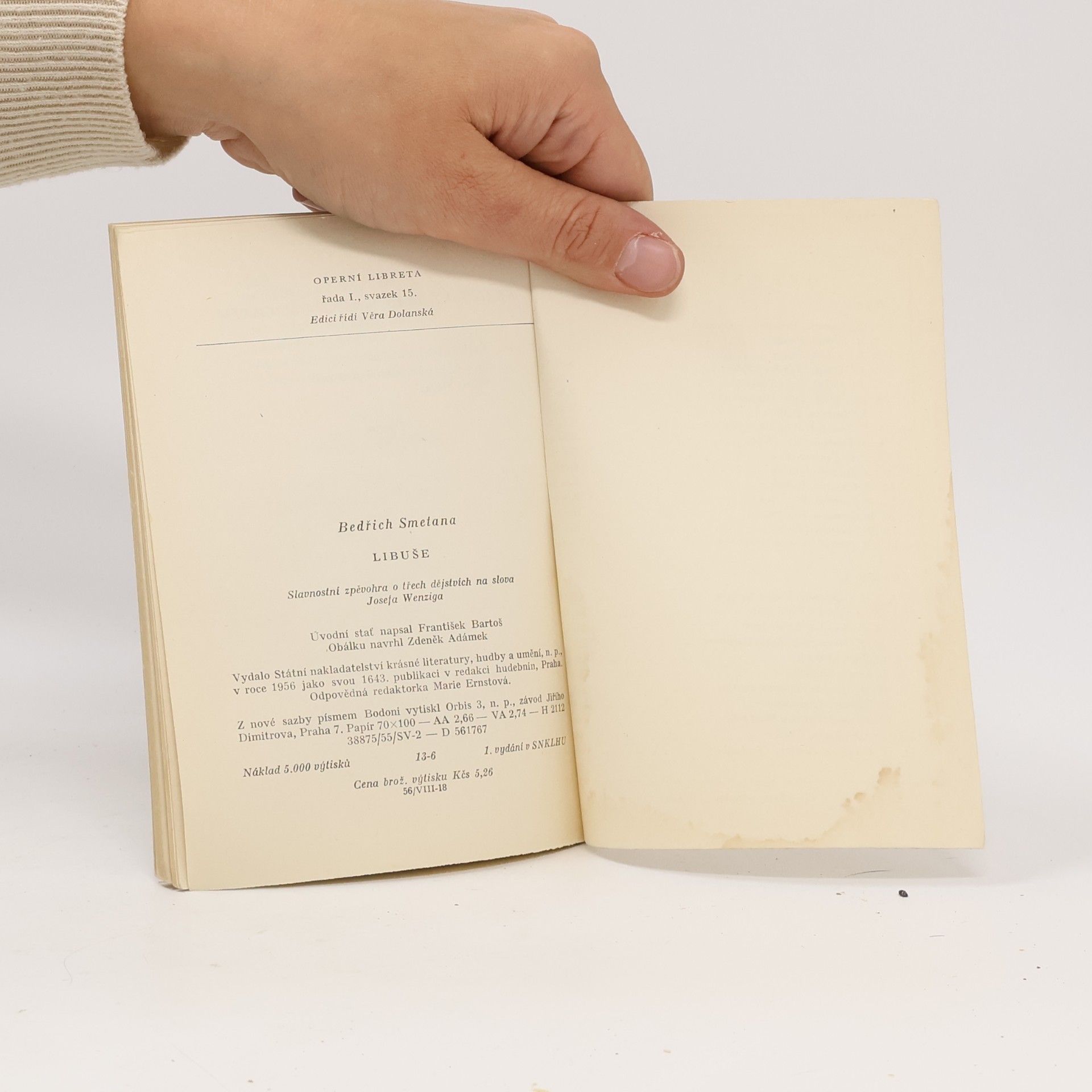 Bedřich Smetana Operní libreta 1-15: Libuše