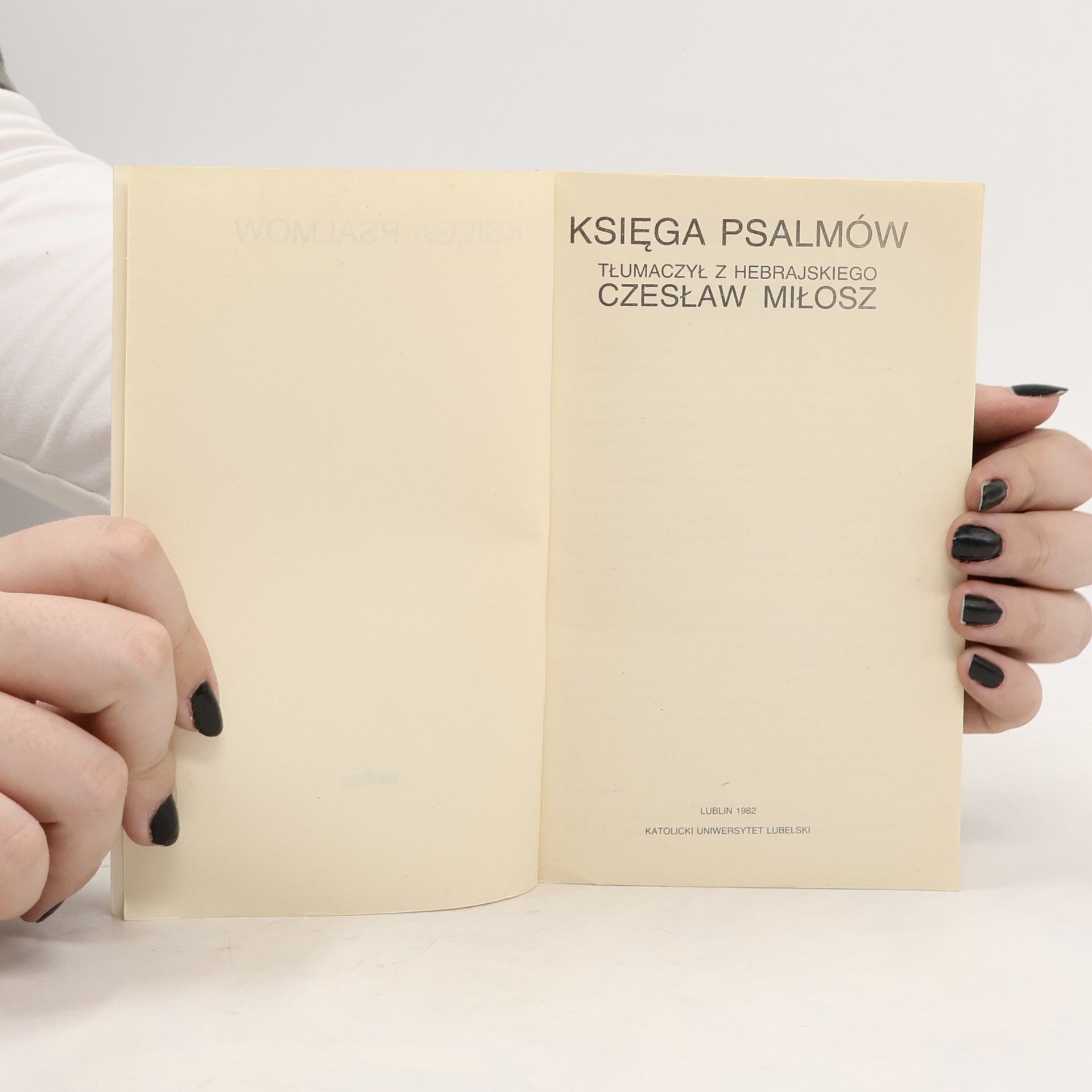 Czesław Miłosz Księga Psalmów
