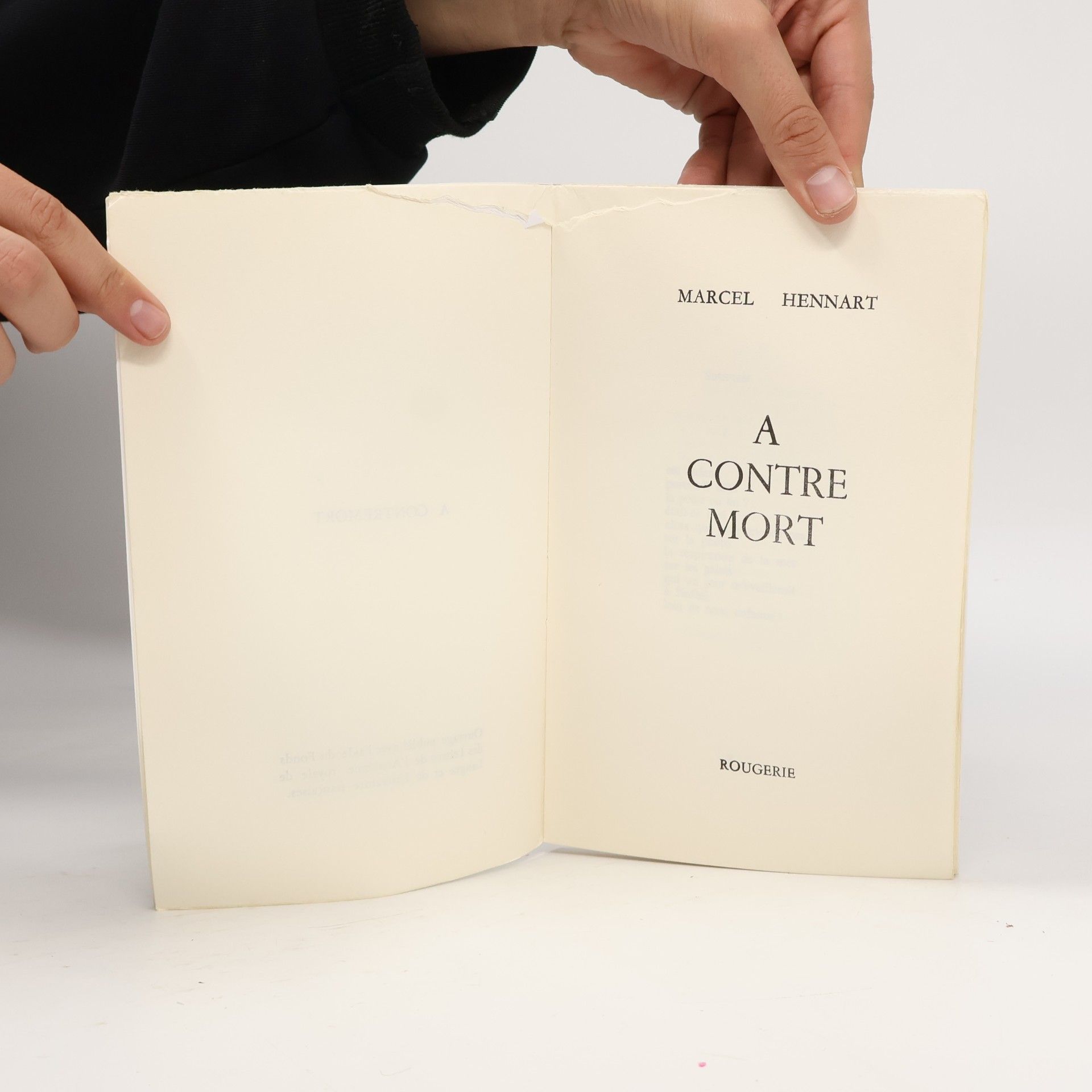 Marcel Hennart A Contremort