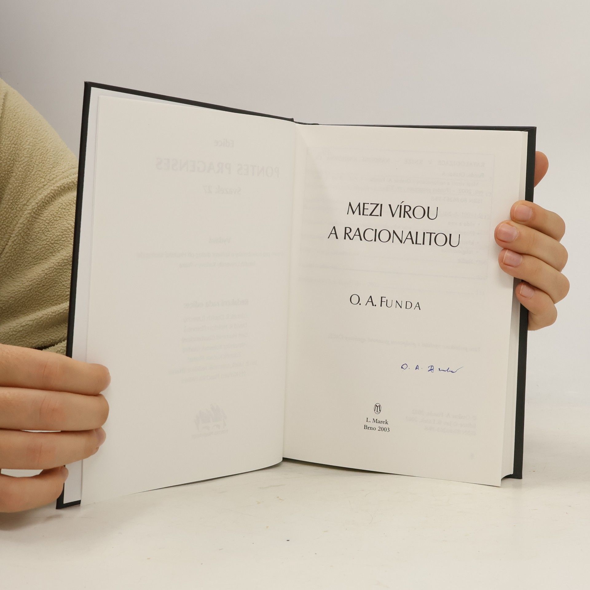Otakar Antoň Funda Mezi vírou a racionalitou