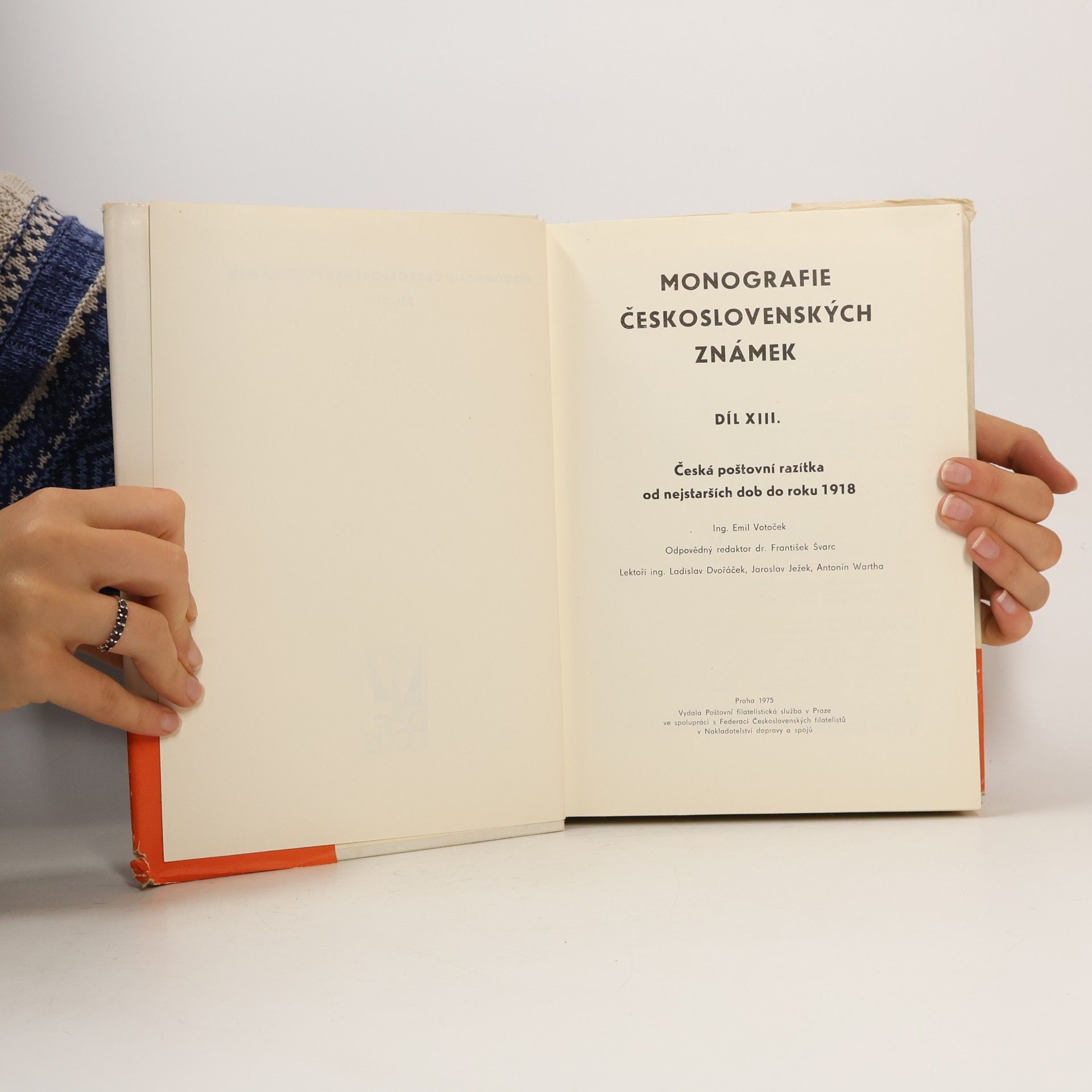Emil Votoček Monografie československých známek 13. díl