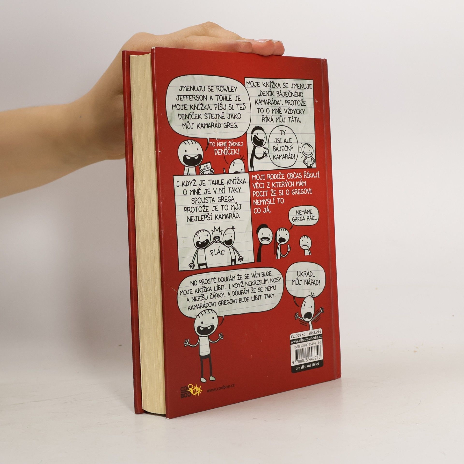 Jeff Kinney Deník báječného kamaráda. Píše Rowley Jefferson
