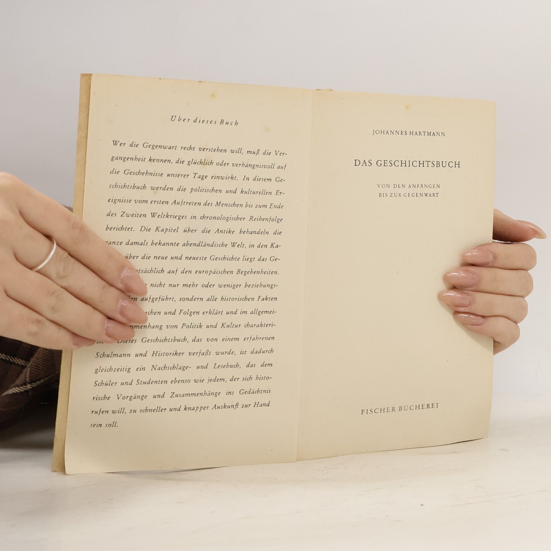 Johannes Hartmann Das Geschichtsbuch
